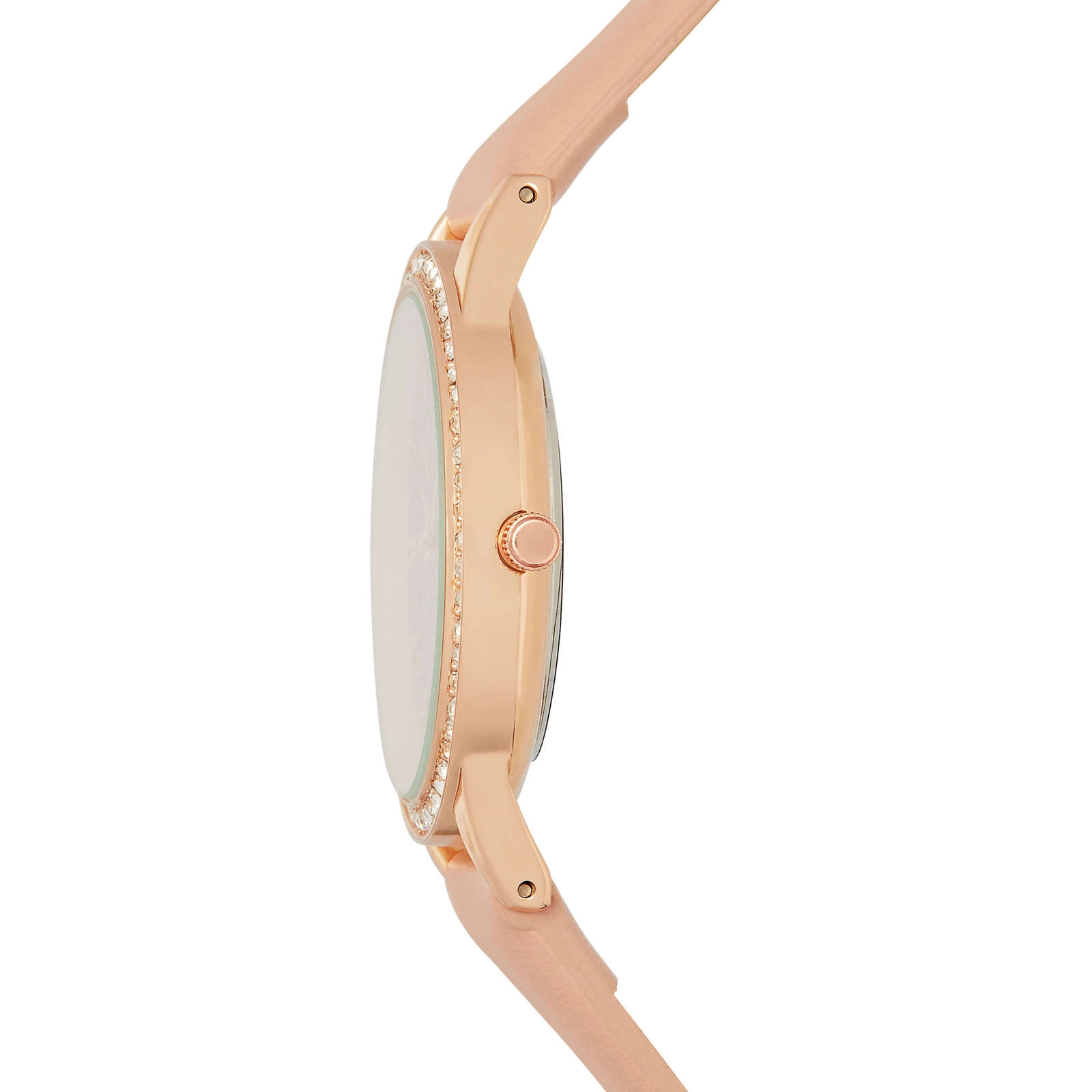 47 Fashion Watch for Ladies - Pink Blush Band with Sparkle Dial - Image 3