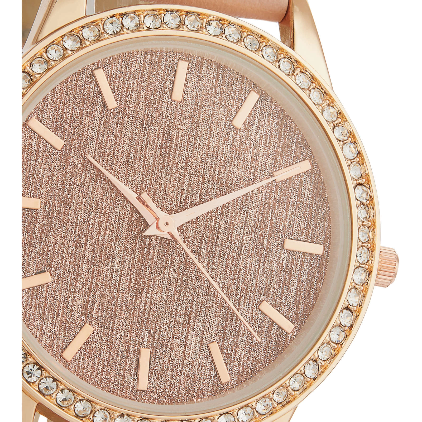 47 Fashion Watch for Ladies - Pink Blush Band with Sparkle Dial - Image 5