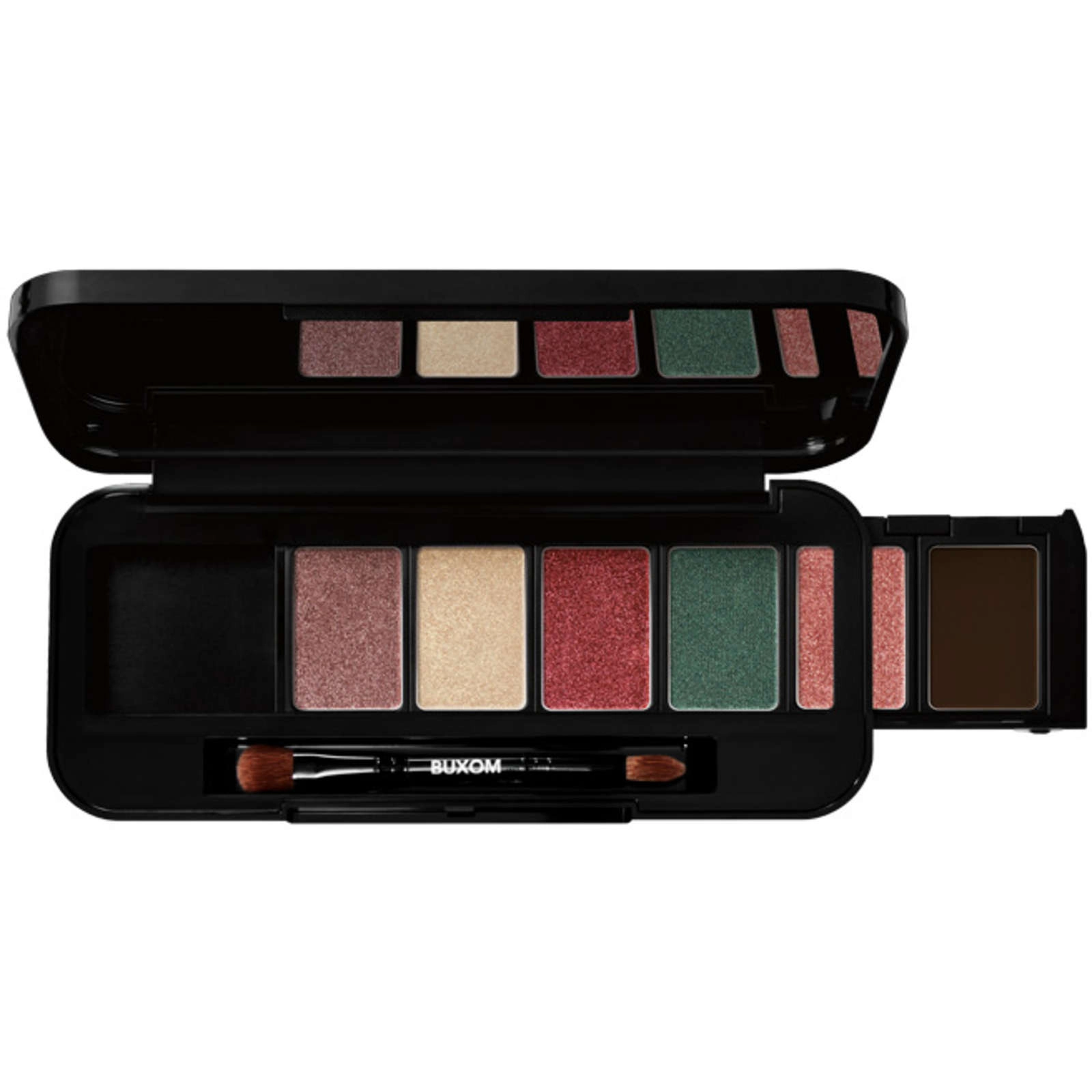 BUXOM Customizable Empty Eyeshadow Bar Palette - Stylish Faux Croc-Embossed Compact for 6 Shades - Image 3