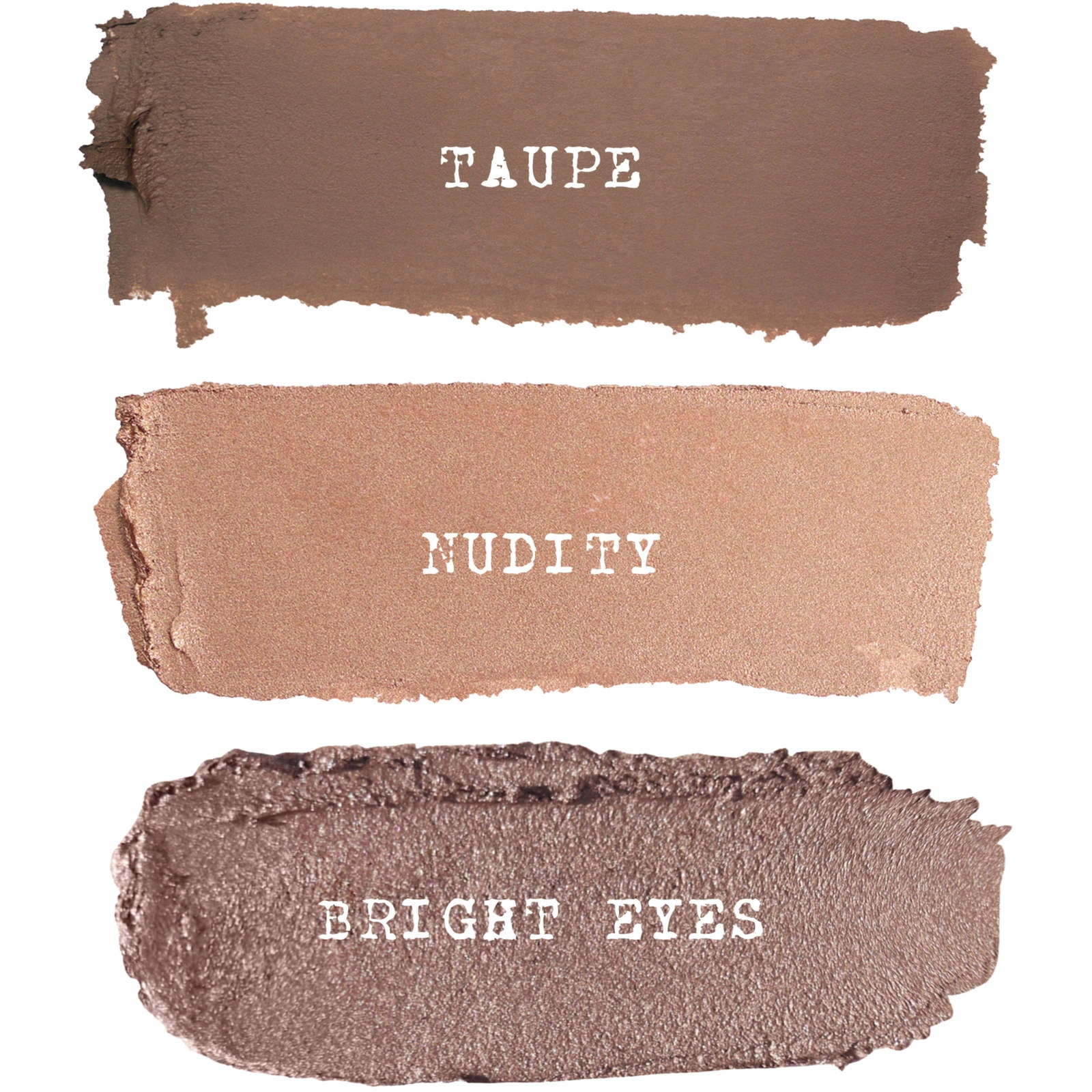 Bright Nude Eyes Mini Kit - Vegan, Long-Wearing Eye Pencils in Luminous Taupe, Metallic Rosegold & Matte Brown Greige - Image 2
