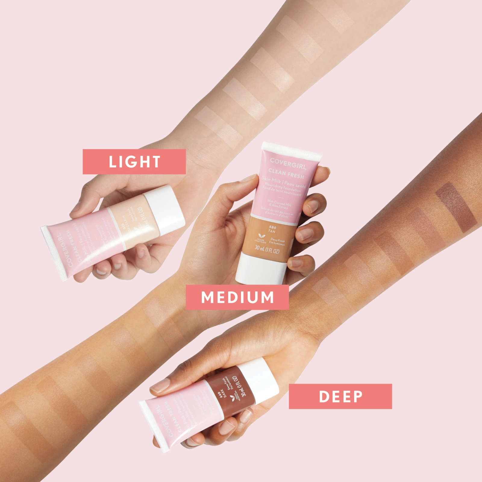 COVERGIRL Clean Fresh Skin Tint Foundation Light/Medium - 100% Vegan, Talc-Free, Cruelty-Free - Image 6