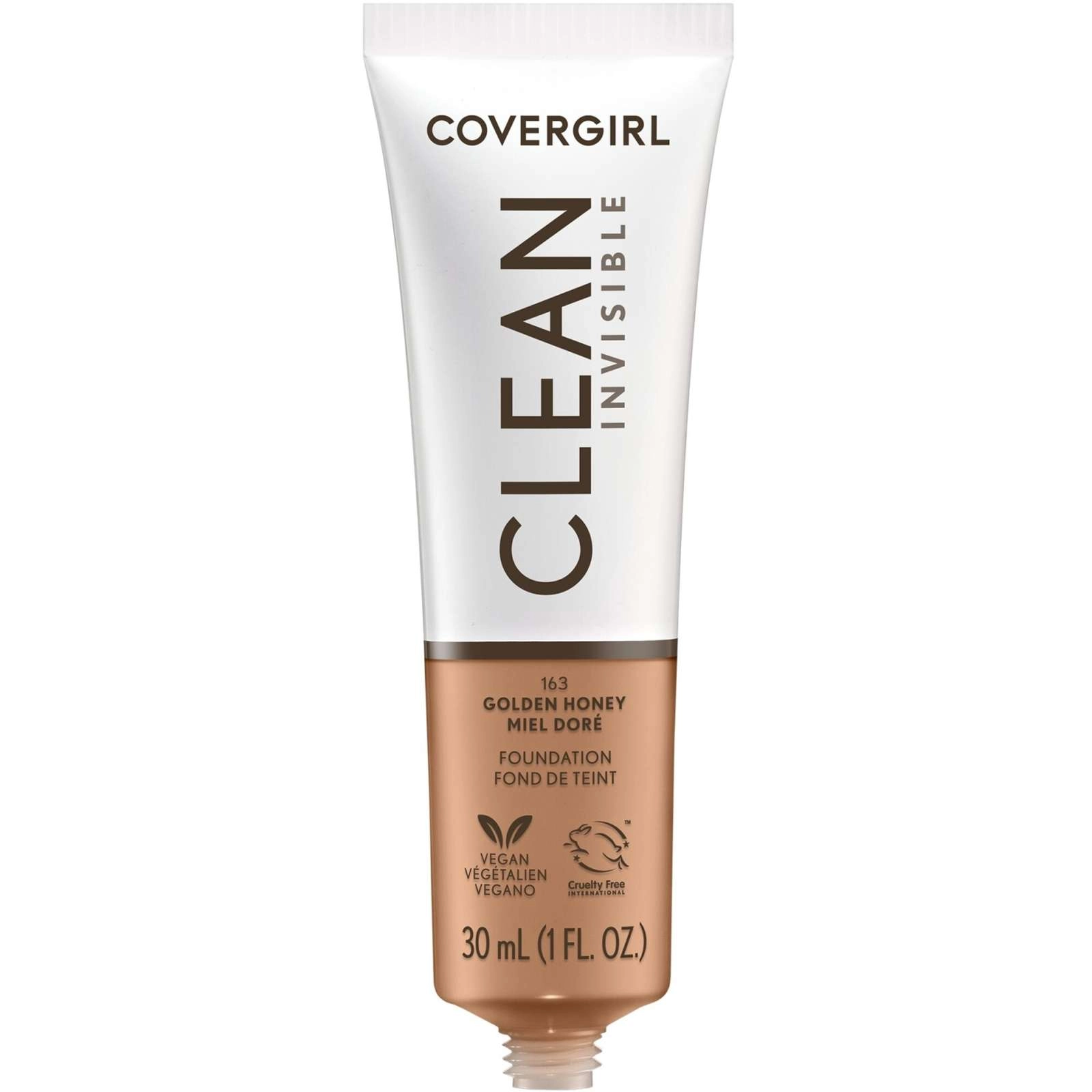 COVERGIRL Clean Invisible Foundation Deep Golden 170 - Lightweight, Buildable, Natural Finish - Image 2
