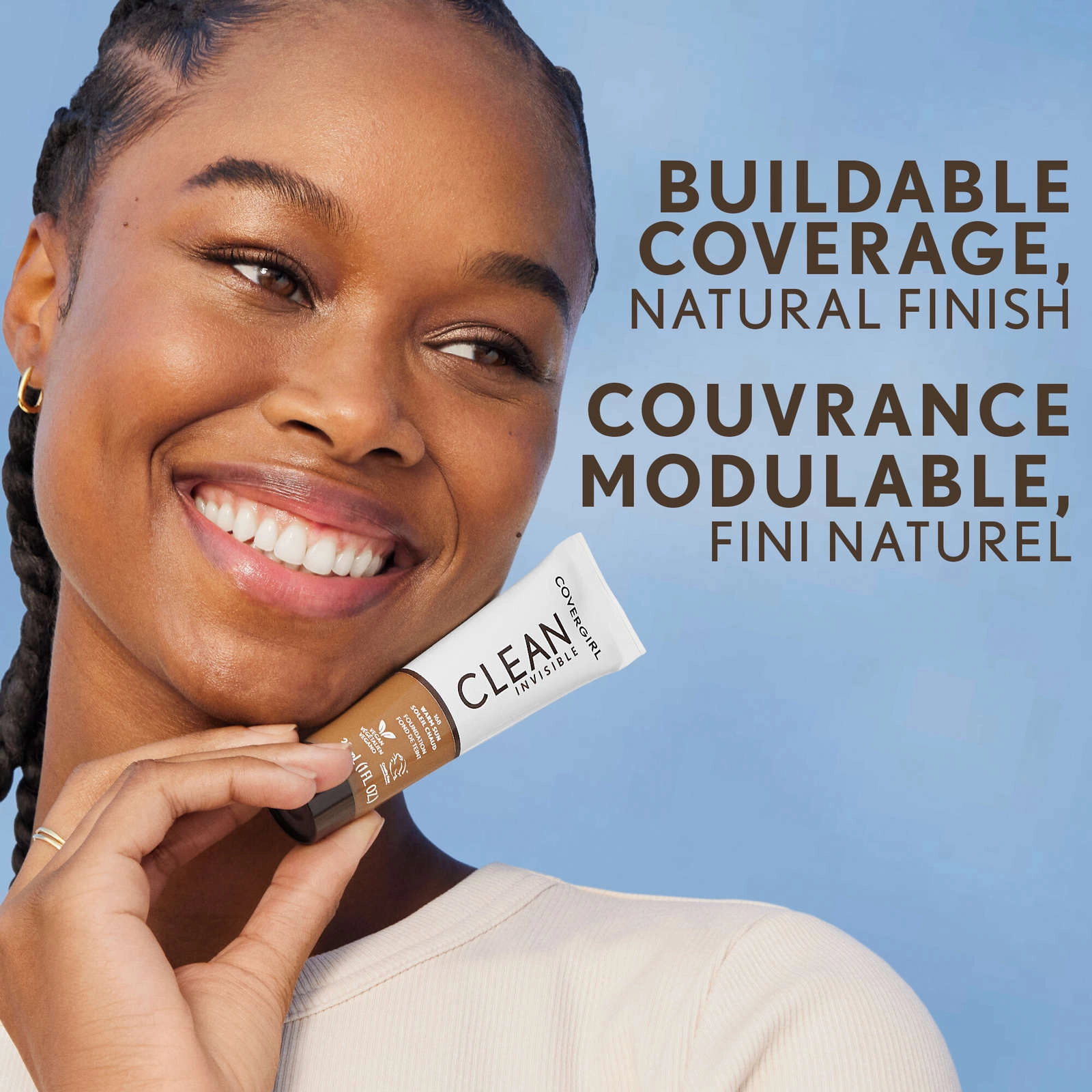COVERGIRL Clean Invisible Foundation Deep Golden 170 - Lightweight, Buildable, Natural Finish - Image 6