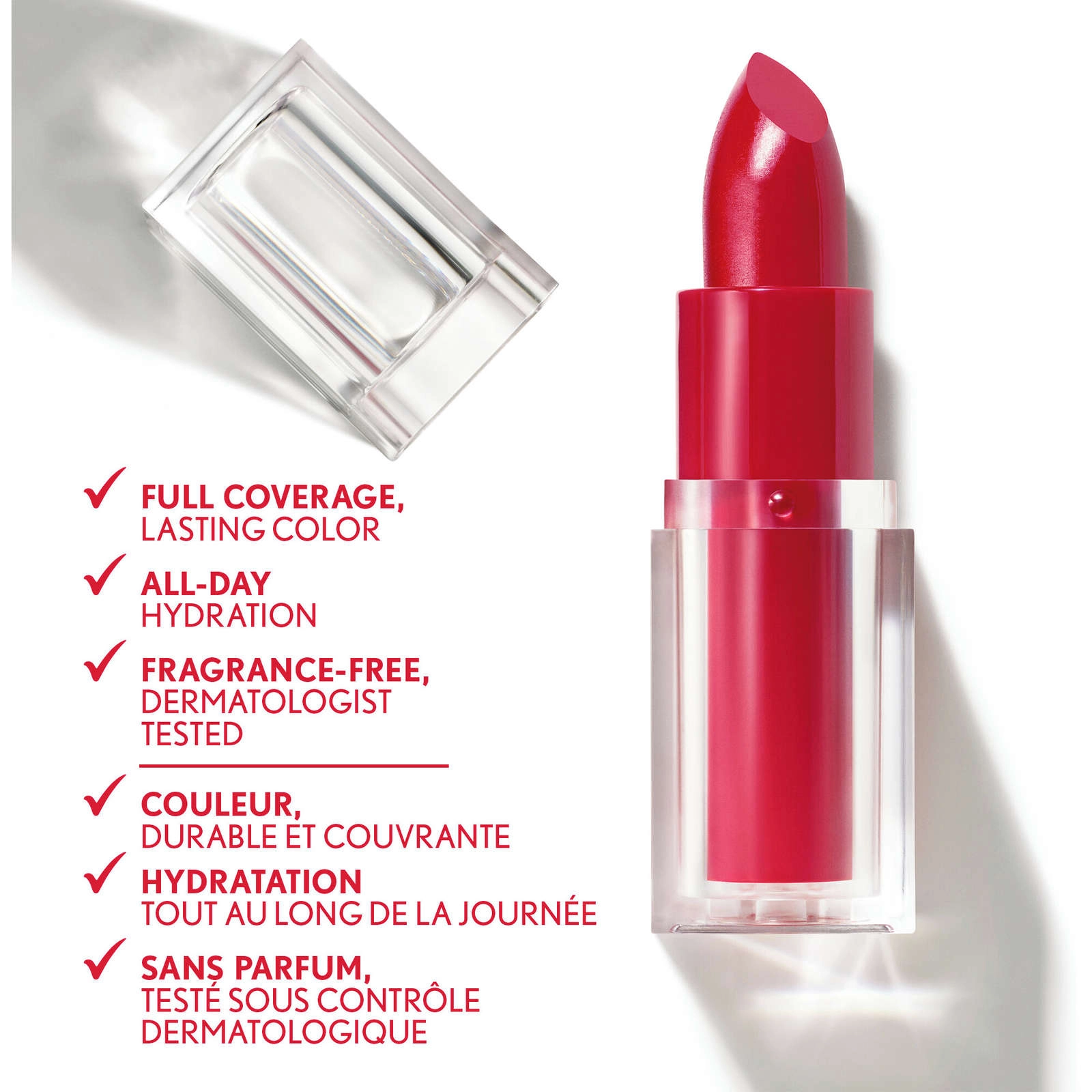 COVERGIRL Clean Lip Color Satin Finish, 24-Hour Wear, Bamboo - 345, Vegan, Non-Drying - Image 6