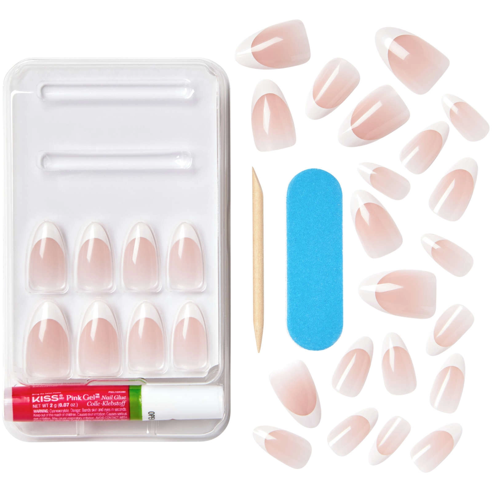Classy White French Nails - Trendy Short Square Design, Waterproof & Lasts Up to a Week - Image 2