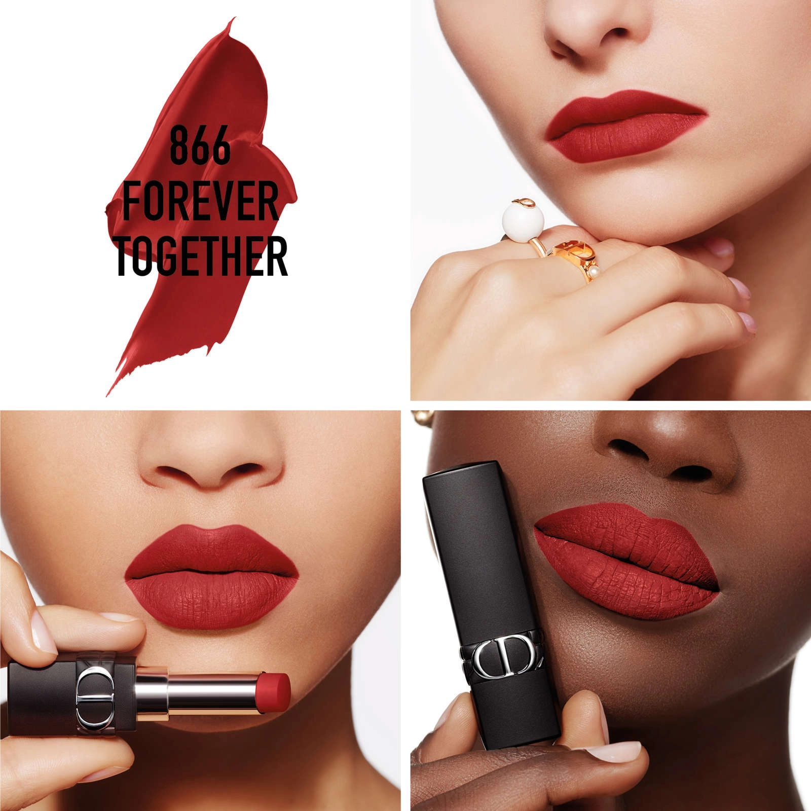 Dior Rouge Dior Forever Transfer-Proof Lipstick 458 Forever Paris, 16h Wear, Ultra-Pigmented Matte - Image 4