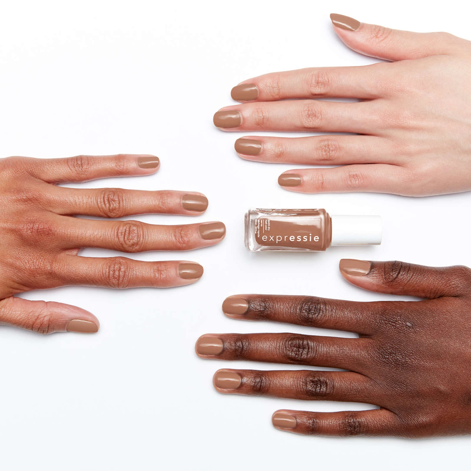 Essie Expressie Vegan Quick-Dry Nail Polish - Light Brown, 8-Free Formula, 10 ml, Easy Application - Image 3