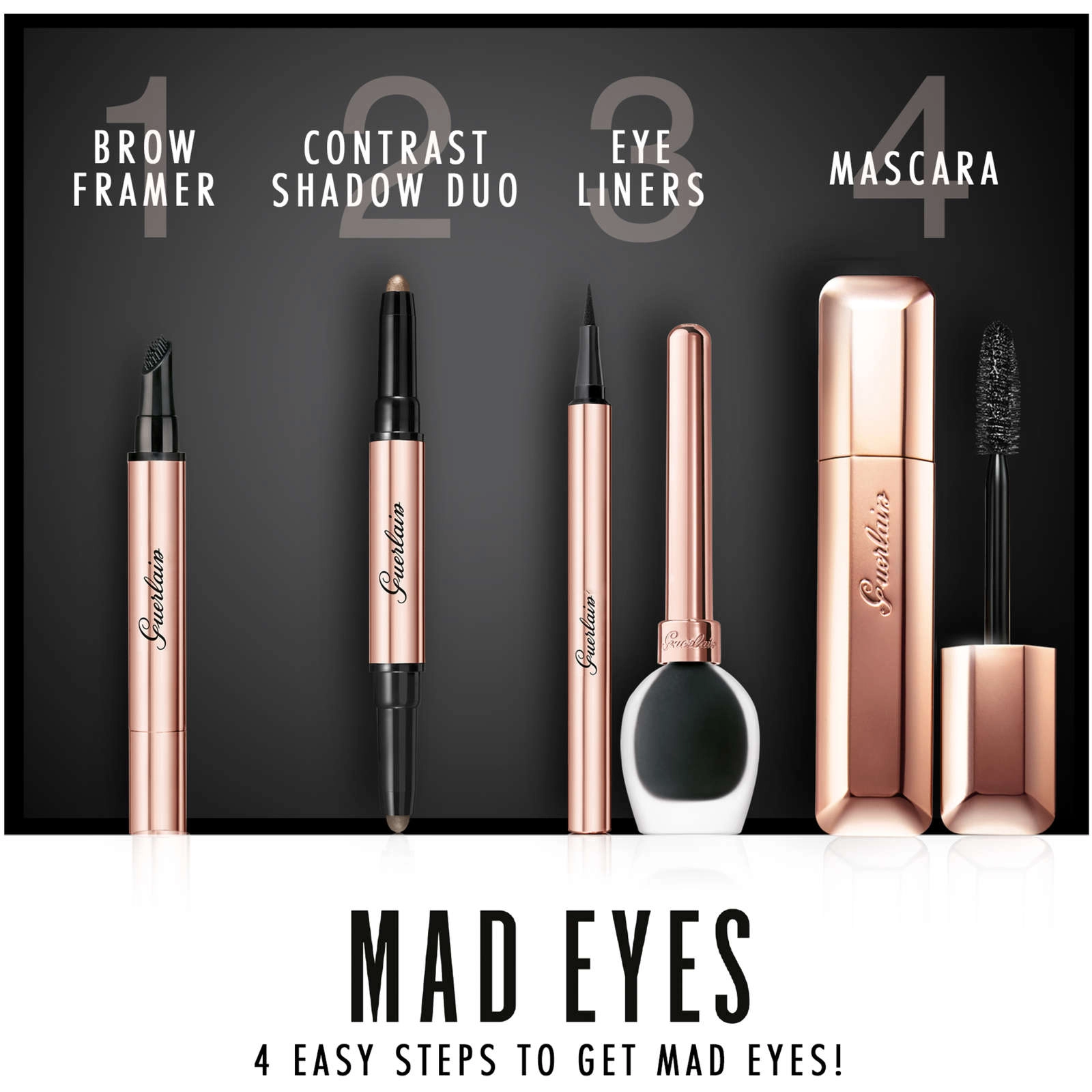 Guerlain MAD EYES Mascara 01 MAD BLACK for 112% Volume, 24-Hour Wear, Water-Resistant Formula - Image 7