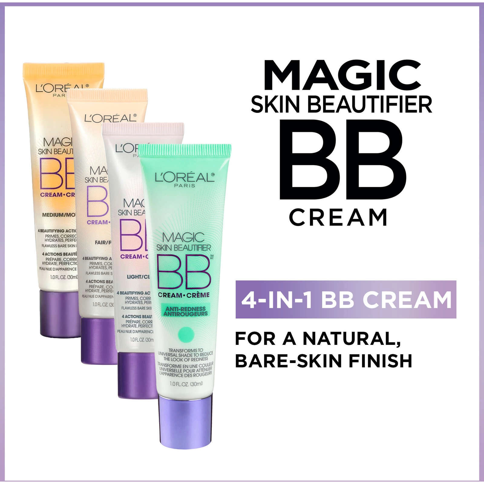 L'Oréal Paris BB Cream Magic Skin Beautifier - Fair, Hydrating & Multi-Action for Flawless Skin - Image 2