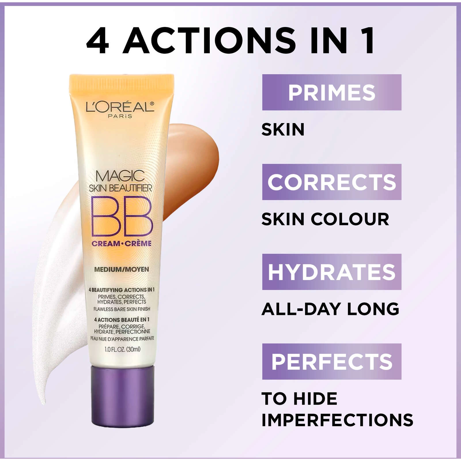 L'Oréal Paris BB Cream Magic Skin Beautifier - Fair, Hydrating & Multi-Action for Flawless Skin - Image 3