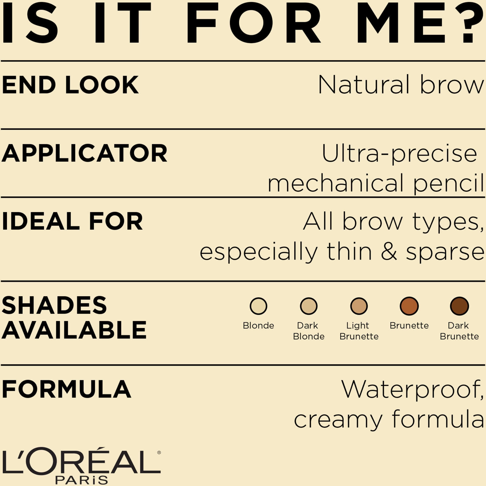 L'Oréal Paris Brow Stylist Definer Waterproof Eyebrow Pencil in Dark Blonde - Ultra-Fine Tip - Image 5