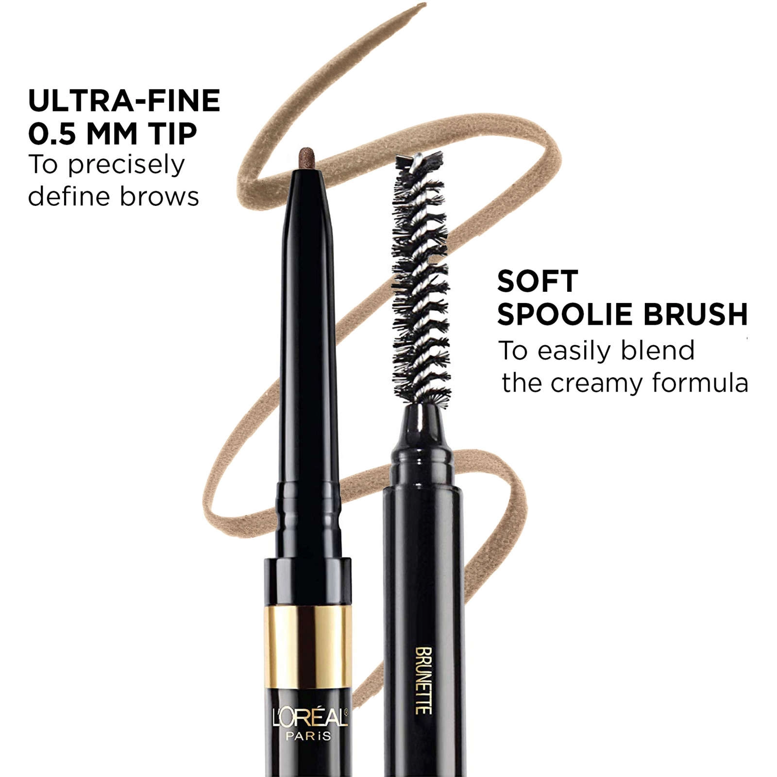 L'Oréal Paris Brow Stylist Definer Waterproof Eyebrow Pencil in Dark Blonde - Ultra-Fine Tip - Image 6