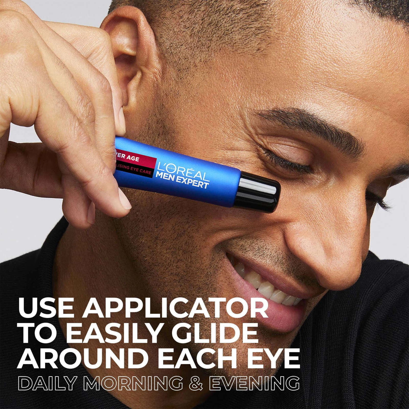 L'Oréal Paris Men Expert Power Age Eye Care with Hyaluronic Acid for Dark Circles & Wrinkles - Image 3