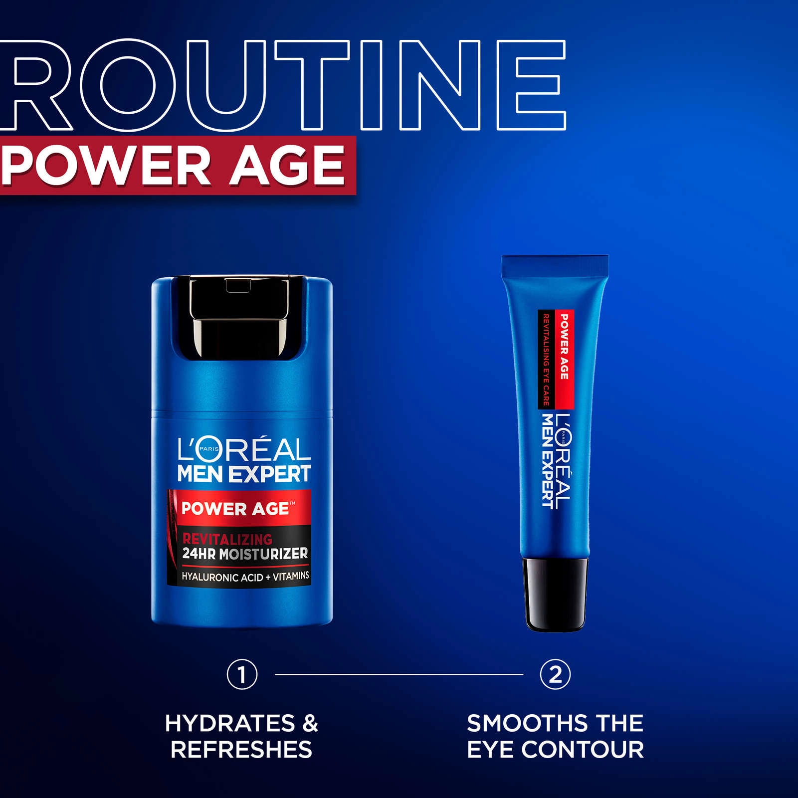 L'Oréal Paris Men Expert Power Age Eye Care with Hyaluronic Acid for Dark Circles & Wrinkles - Image 5