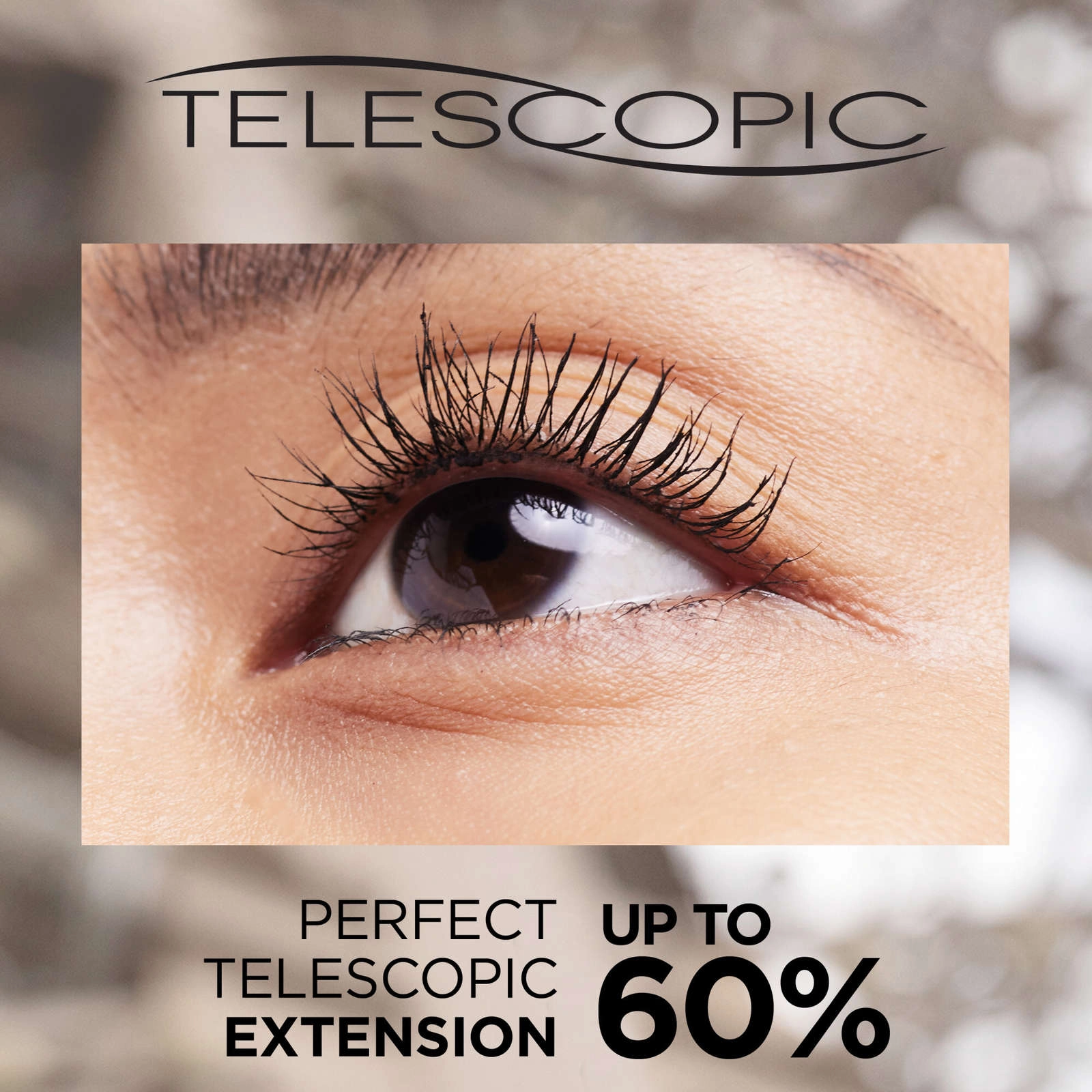 L'Oréal Paris Telescopic Waterproof Mascara Noir - Lengthens Lashes Up to 60% with Precision Brush - Image 4