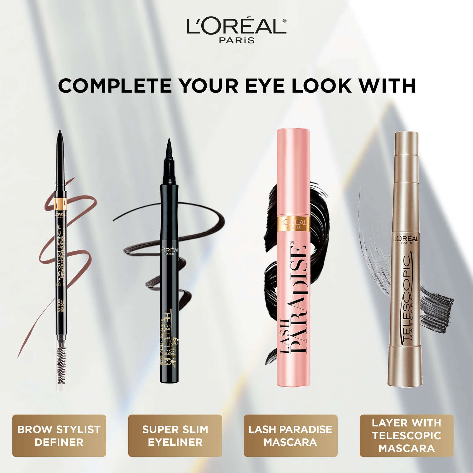 L'Oréal Paris Telescopic Waterproof Mascara Noir - Lengthens Lashes Up to 60% with Precision Brush - Image 7