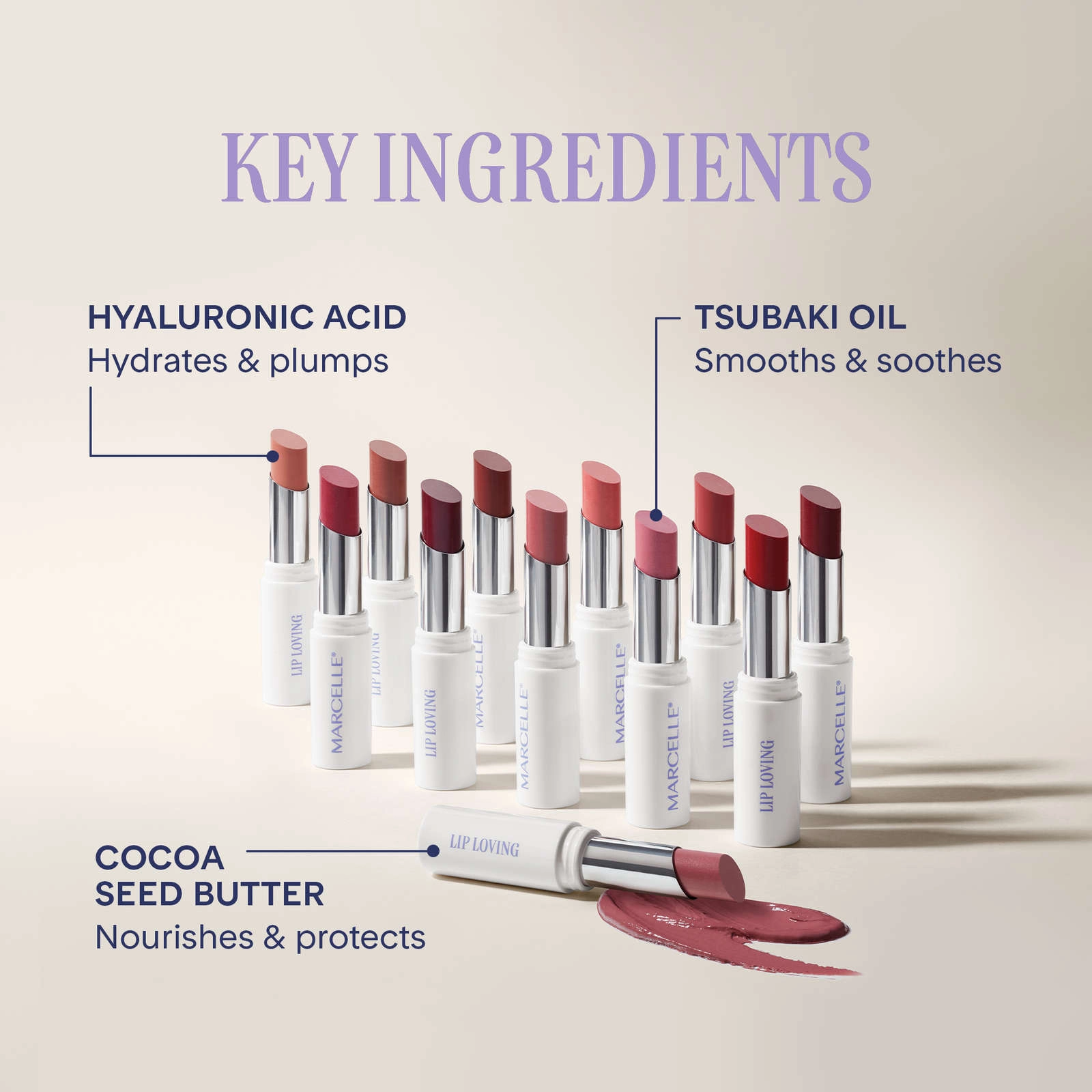 Lip Loving Colour & Caring Oil-in-Stick Lipstick - Living Rose, Vegan, Hydrating Formula, Paraben-Free - Image 3