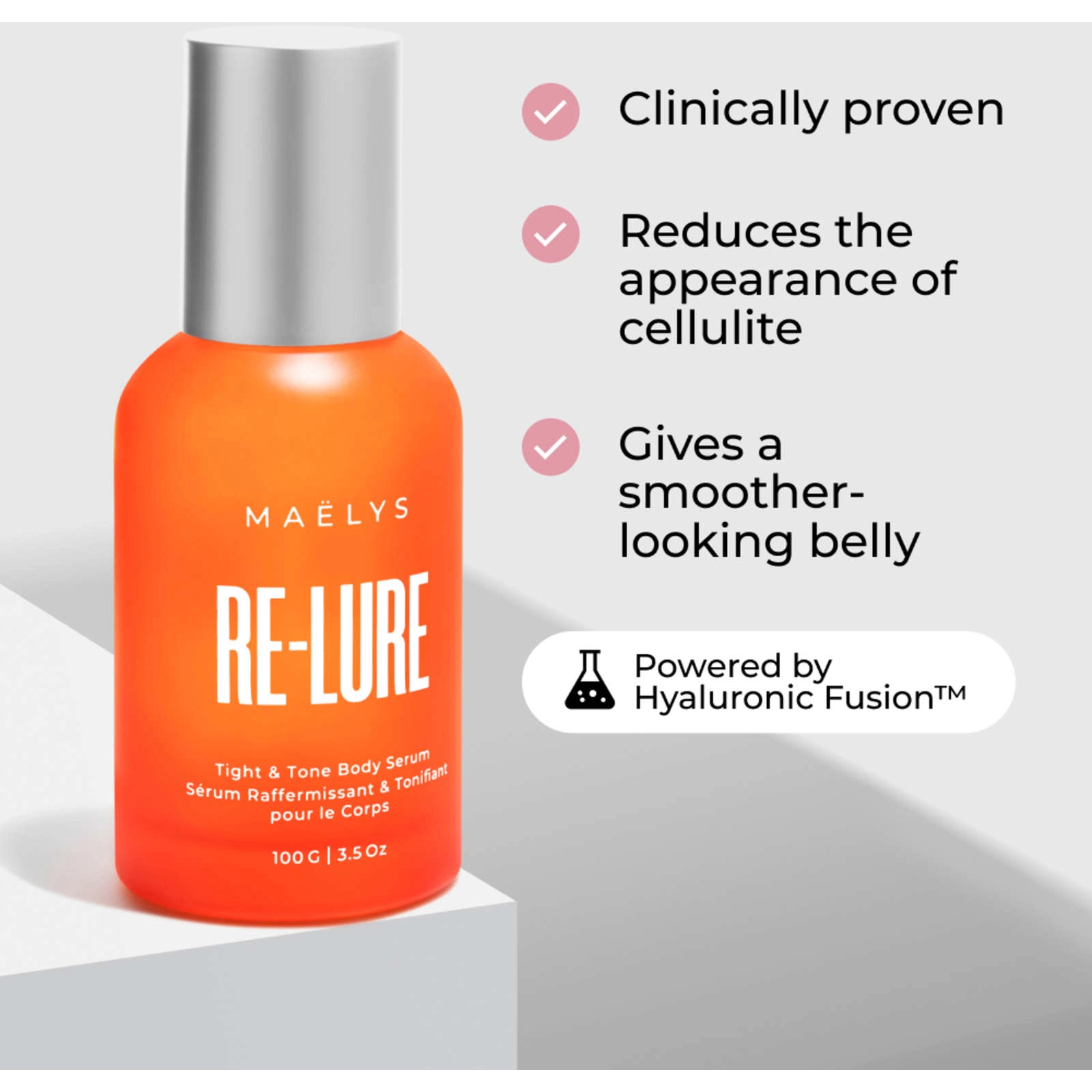 MAËLYS RE-LURE Tight & Tone Body Serum for Cellulite & Stretch Marks, 200ml, Lightweight Formula - Image 2