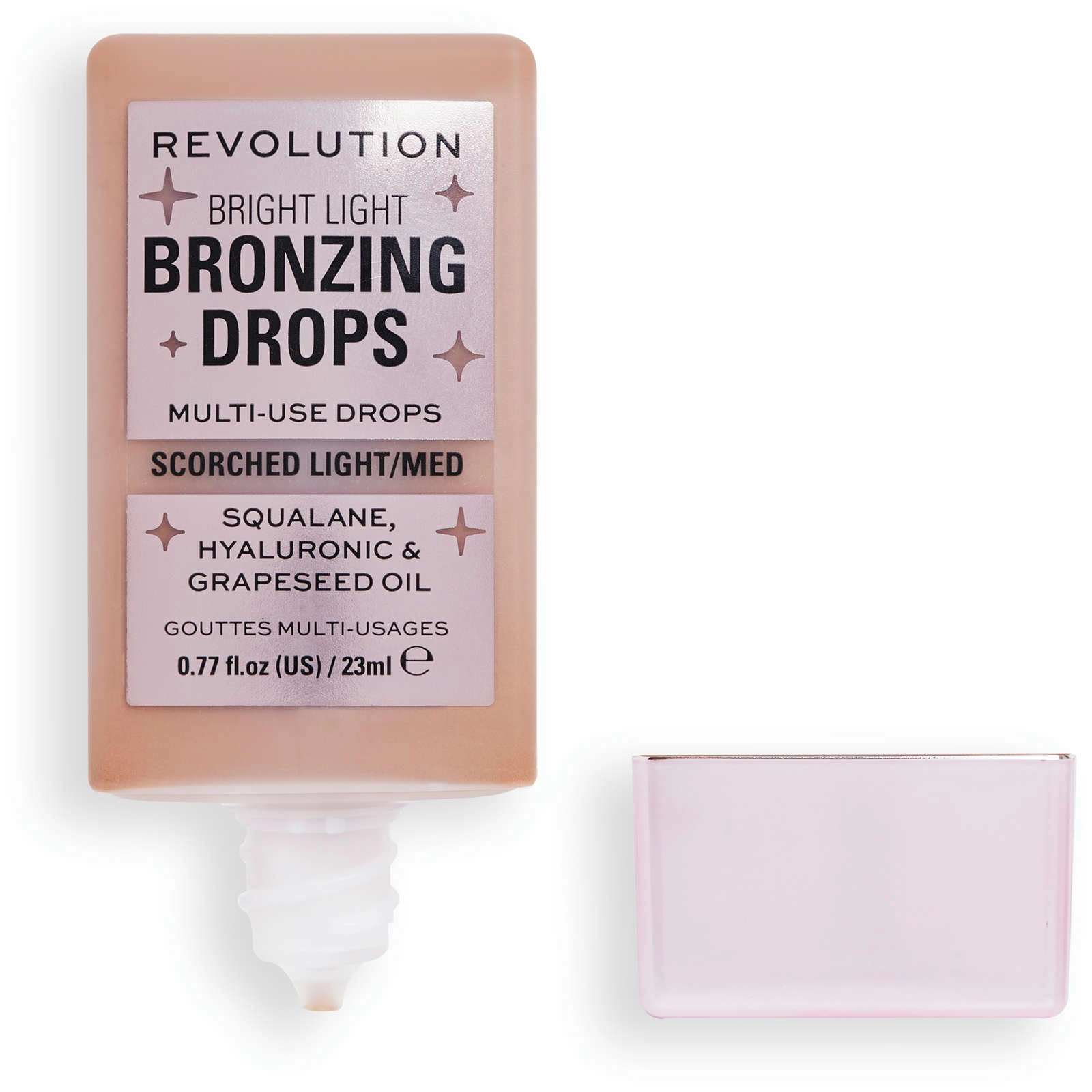 Makeup Revolution Bright Light Bronzing Drops - Bronze Scorched for Instant Sun-Kissed Glow - Image 2