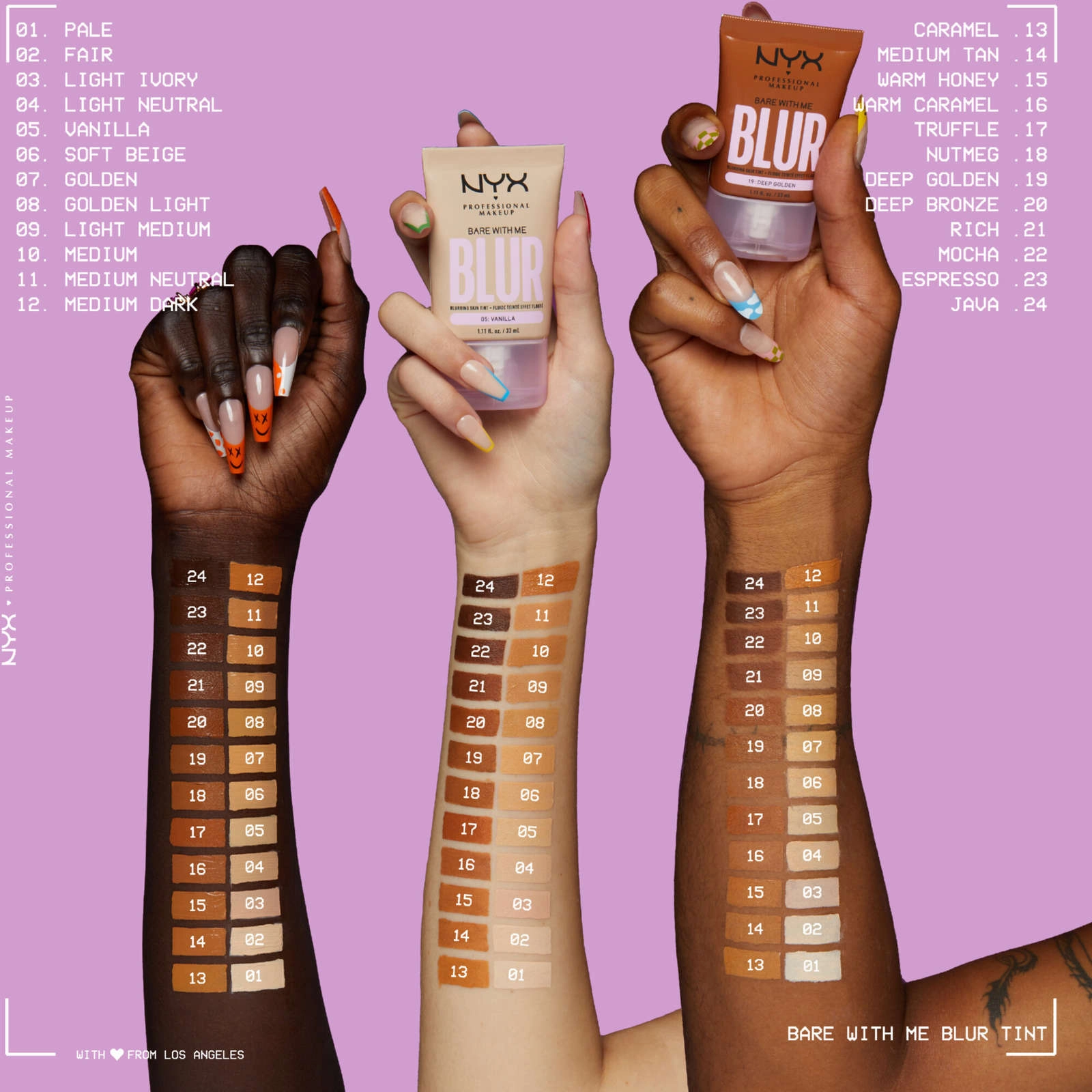 NYX Bare With Me Tint Foundation 23 Espresso - Medium Buildable Coverage, 12h Hydration, Matte Finish - Image 4
