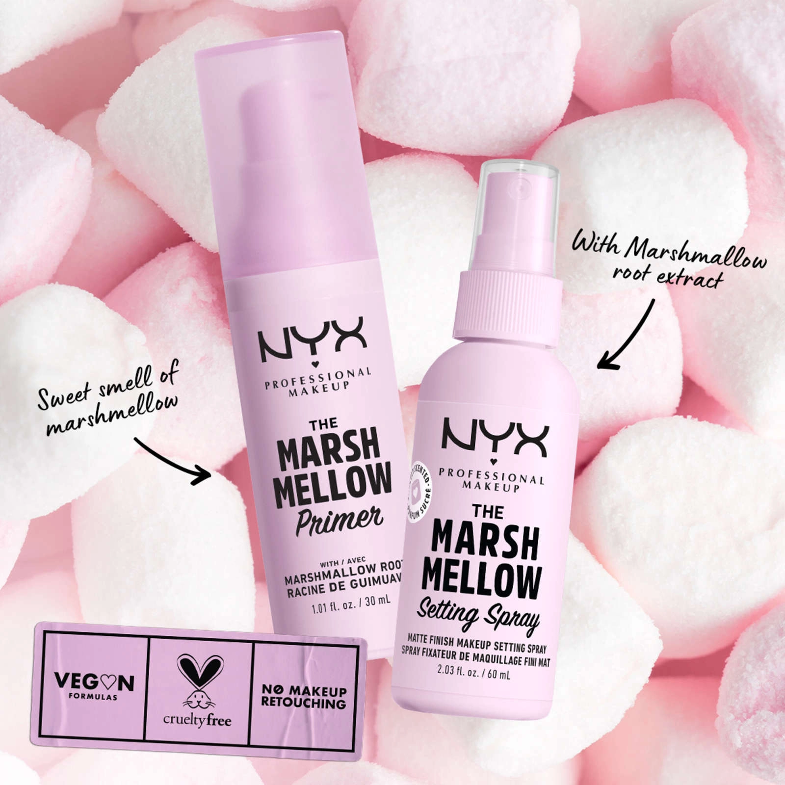 NYX Vegan Marshmellow Smoothing Primer - 10-in-1 Face Primer for All Skin Tones - Image 6