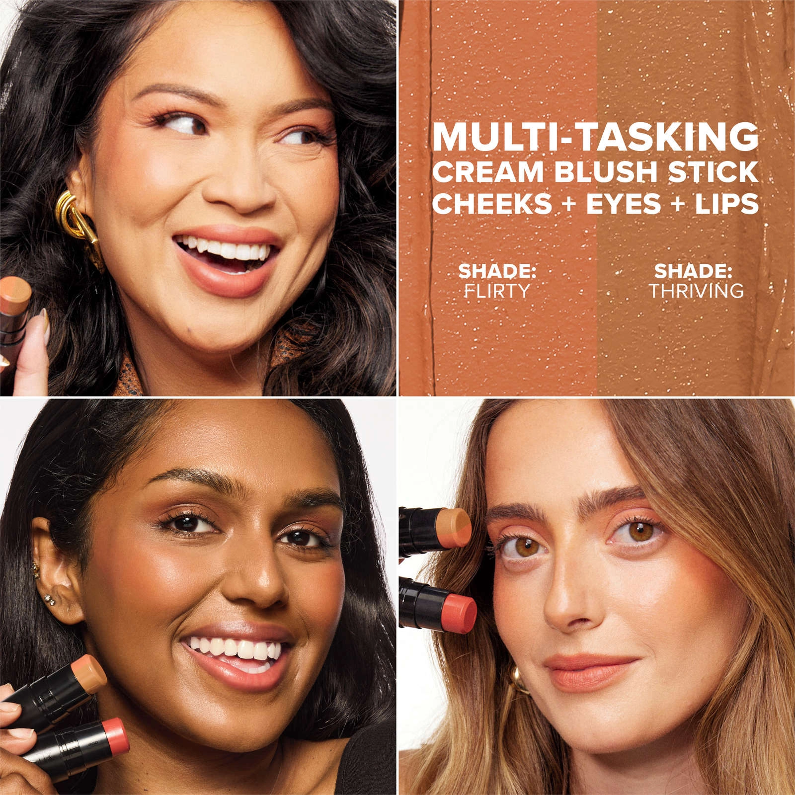 Nudestix Glamzilla Dirty 30 Blush Kit - Dirty 30, Flirty & Thriving Shades for Flirty Skin - Image 3