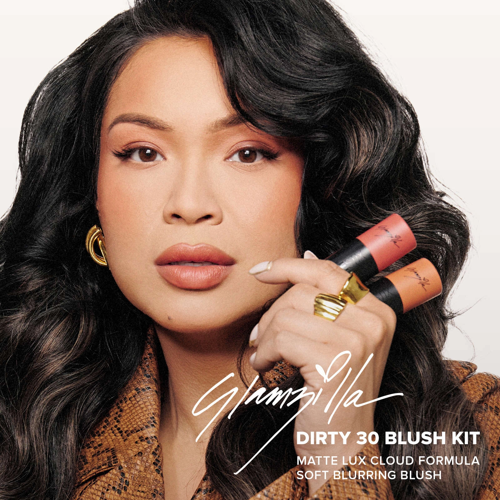 Nudestix Glamzilla Dirty 30 Blush Kit - Dirty 30, Flirty & Thriving Shades for Flirty Skin - Image 4