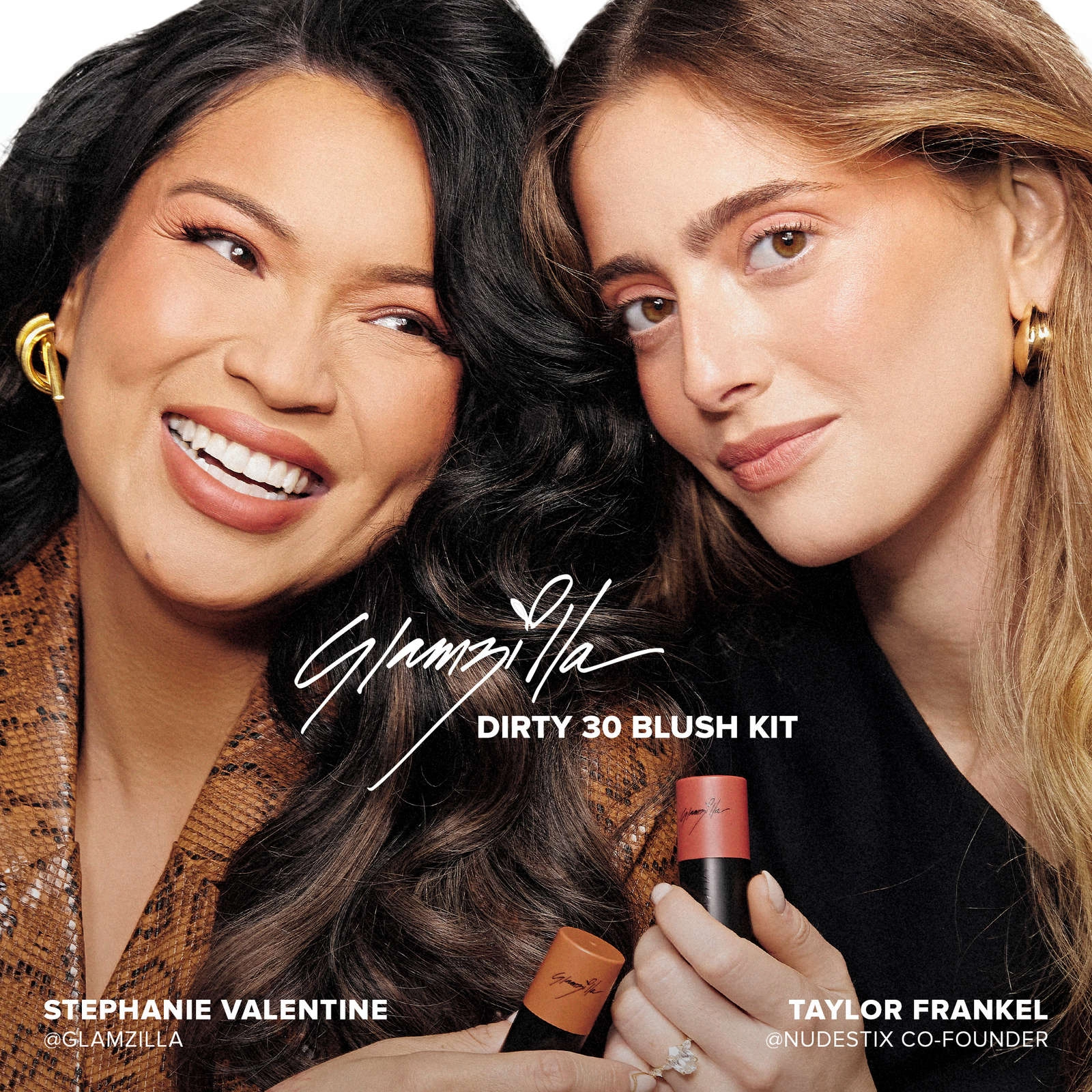 Nudestix Glamzilla Dirty 30 Blush Kit - Dirty 30, Flirty & Thriving Shades for Flirty Skin - Image 5