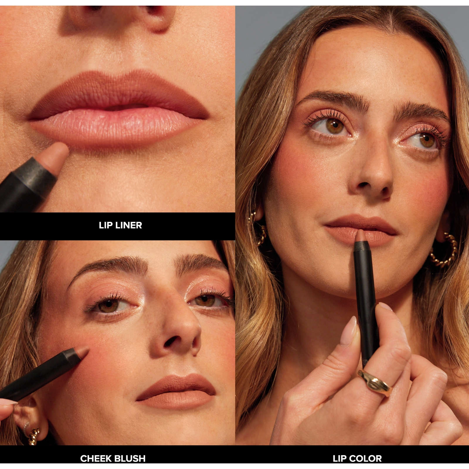 Nudestix Intense Matte Lip+Cheek Pencil - Sunkissed Nude, Waterproof, Longwear, Non-Drying - Image 4