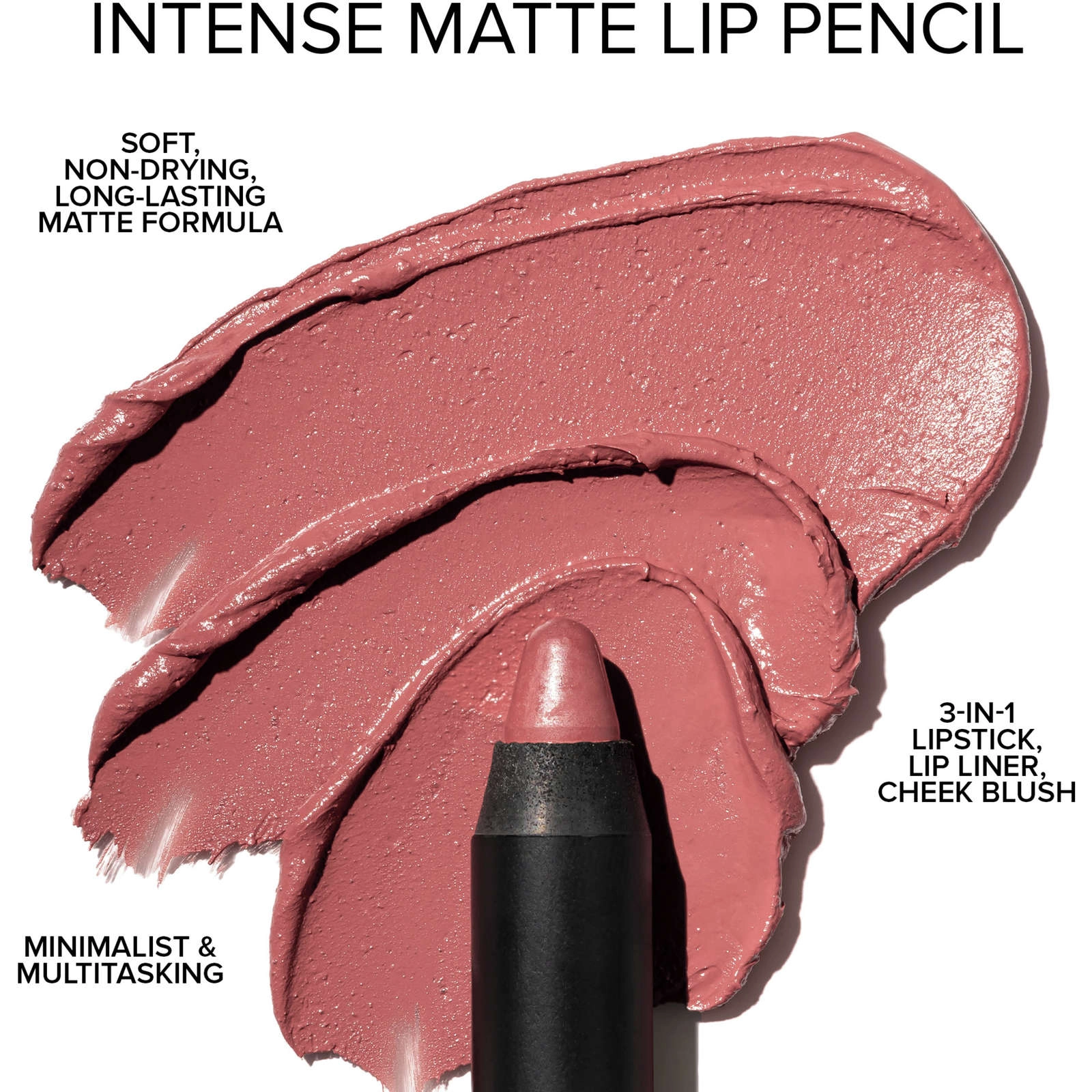 Nudestix Intense Matte Lip+Cheek Pencil - Sunkissed Nude, Waterproof, Longwear, Non-Drying - Image 5