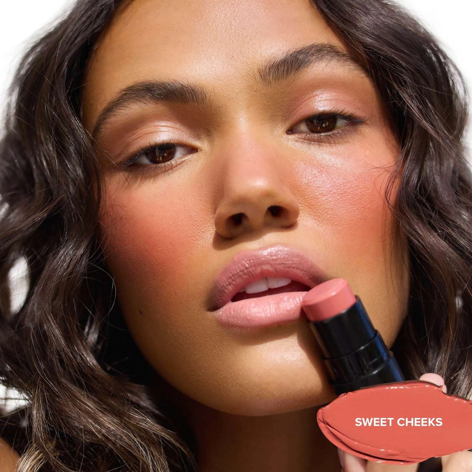 Nudestix Nudies Bloom Dewy Colour Stick - Bohemian Rose for Cheeks, Eyes, Lips - Fresh Multi-Use Blush - Image 4