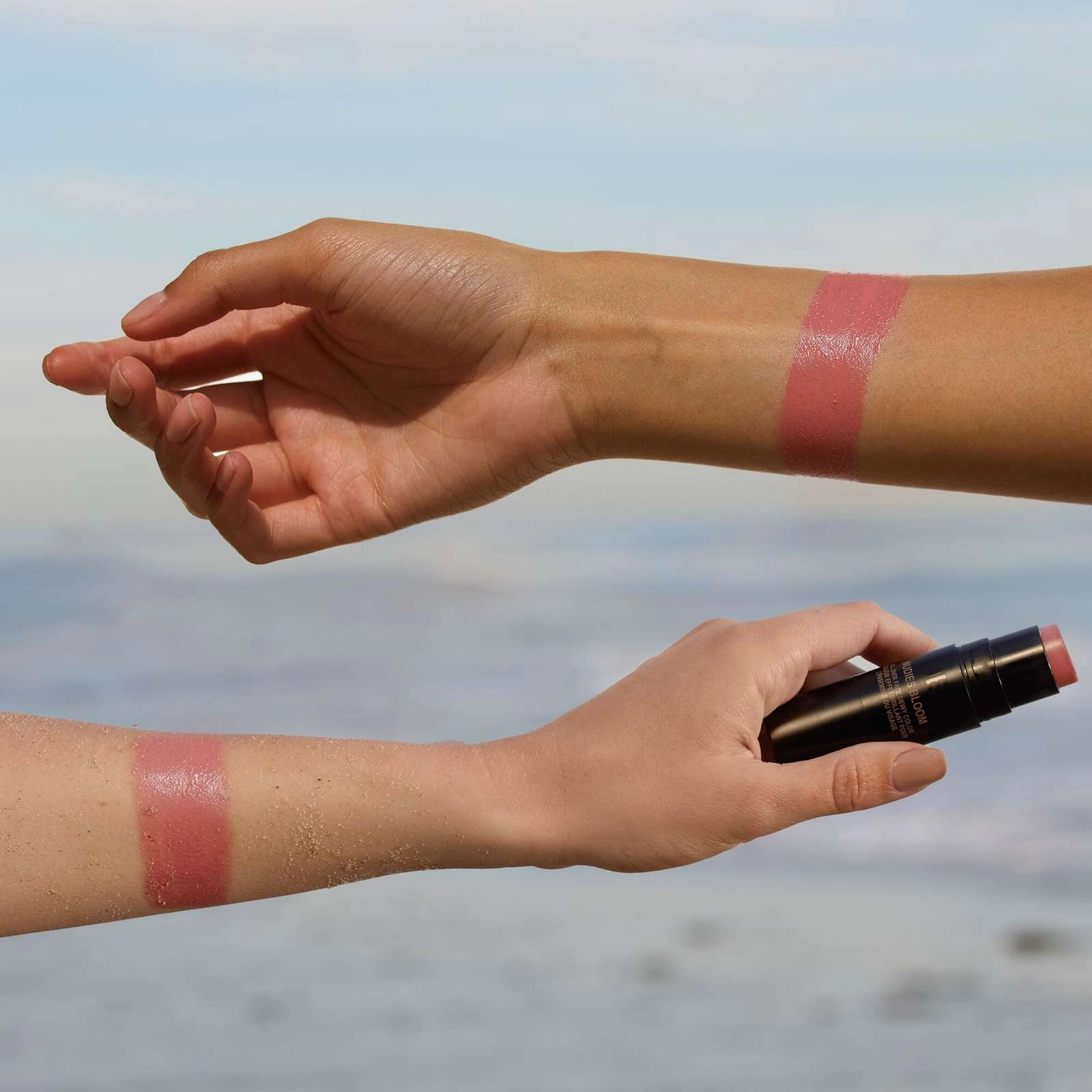 Nudestix Nudies Bloom Dewy Colour Stick - Bohemian Rose for Cheeks, Eyes, Lips - Fresh Multi-Use Blush - Image 6