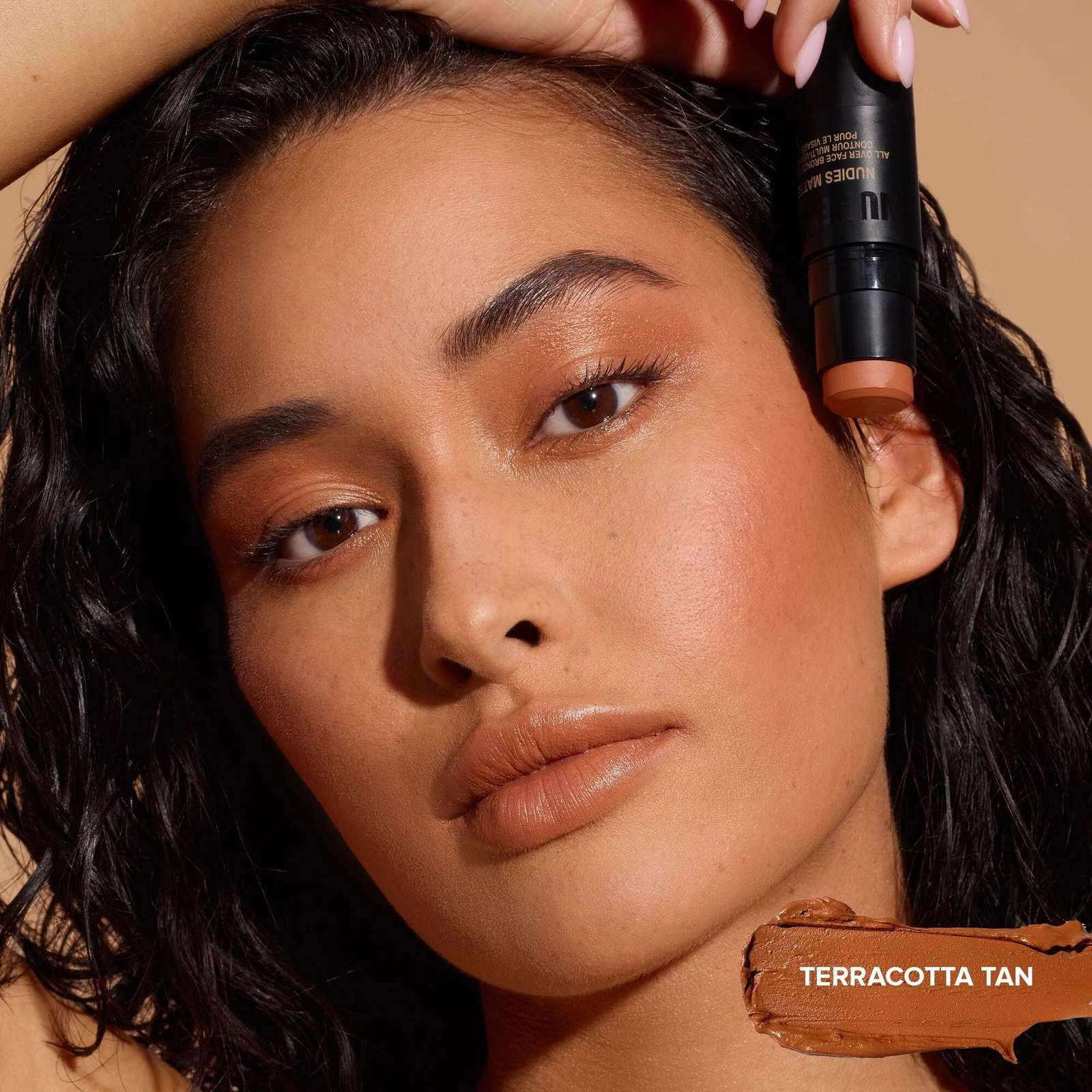 Nudestix Nudies Matte Bronze - Terracotta Tan Balm for Face, Eyes & Lips - Vegan & Cruelty-Free - Image 4