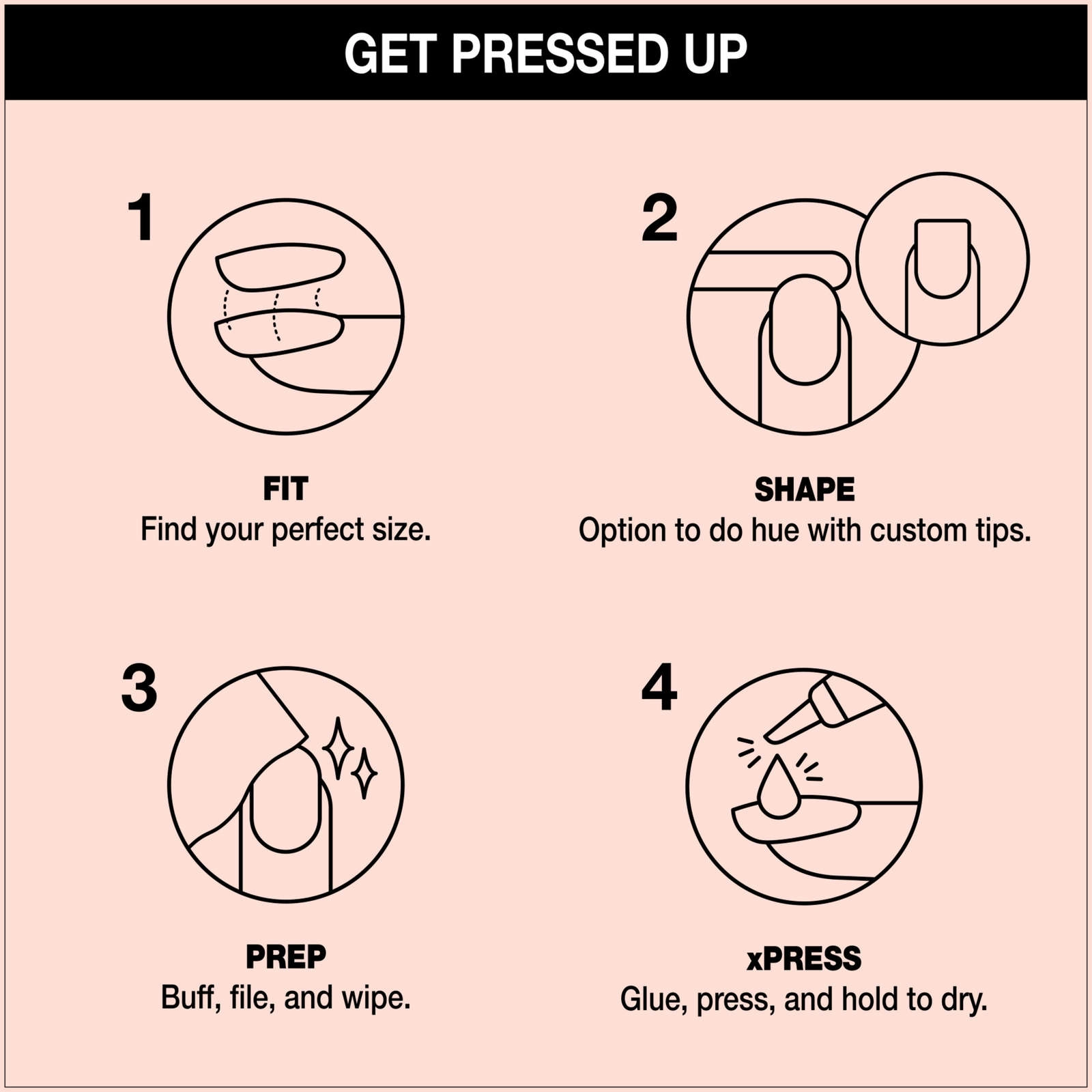 OPI xPRESS/ON Press On Nails - Break the Gold, Bubbly Pink, 30 Nails for Custom Fit and 14 Days Wear - Image 5