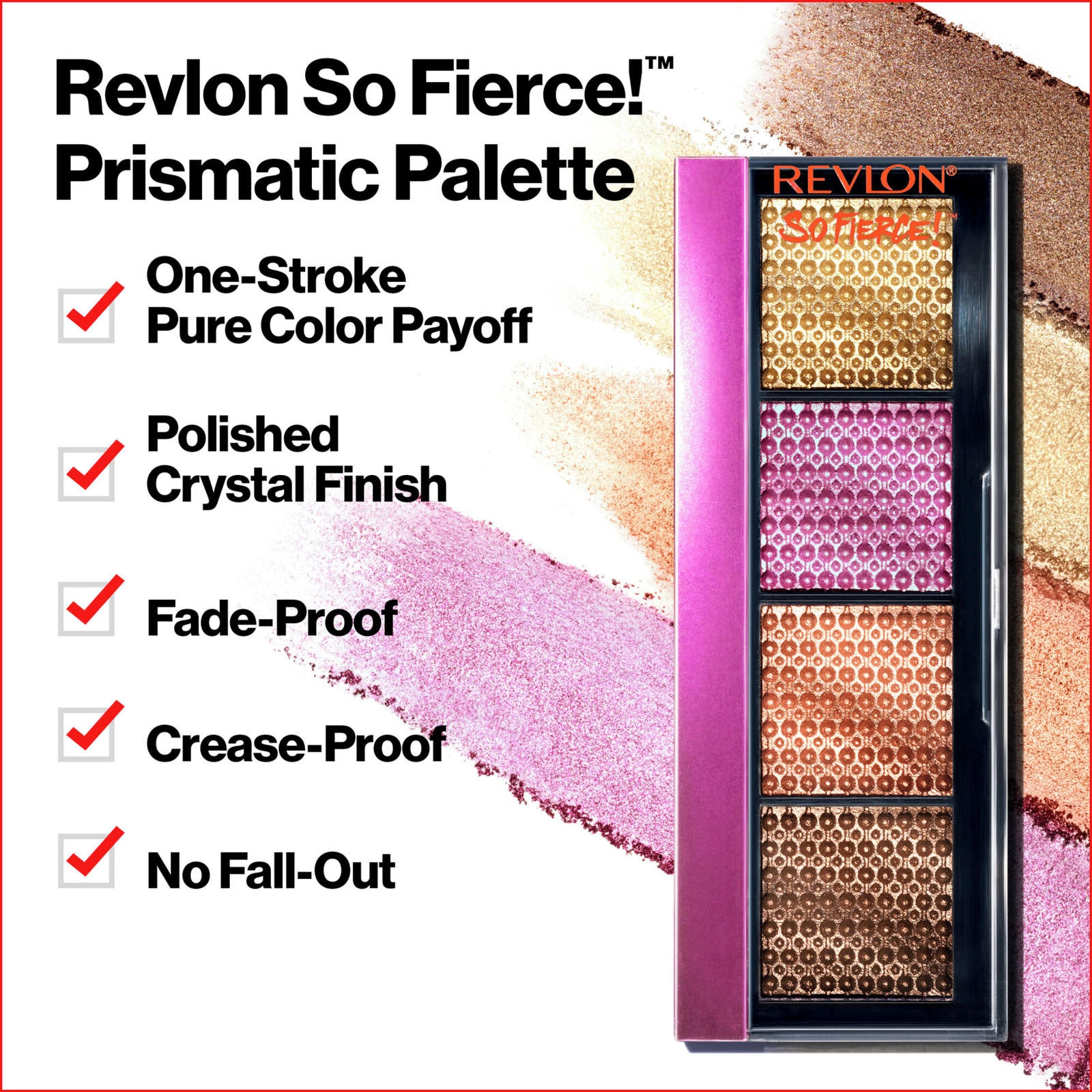 Revlon So Fierce! Prismatic Eye Shadow Palette - High Impact Color with Intense Pearls, 963 Slight Flex - Image 6