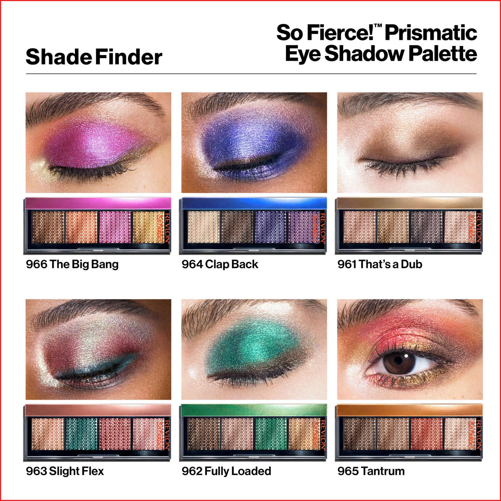 Revlon So Fierce! Prismatic Eye Shadow Palette - High Impact Color with Intense Pearls, 963 Slight Flex - Image 7