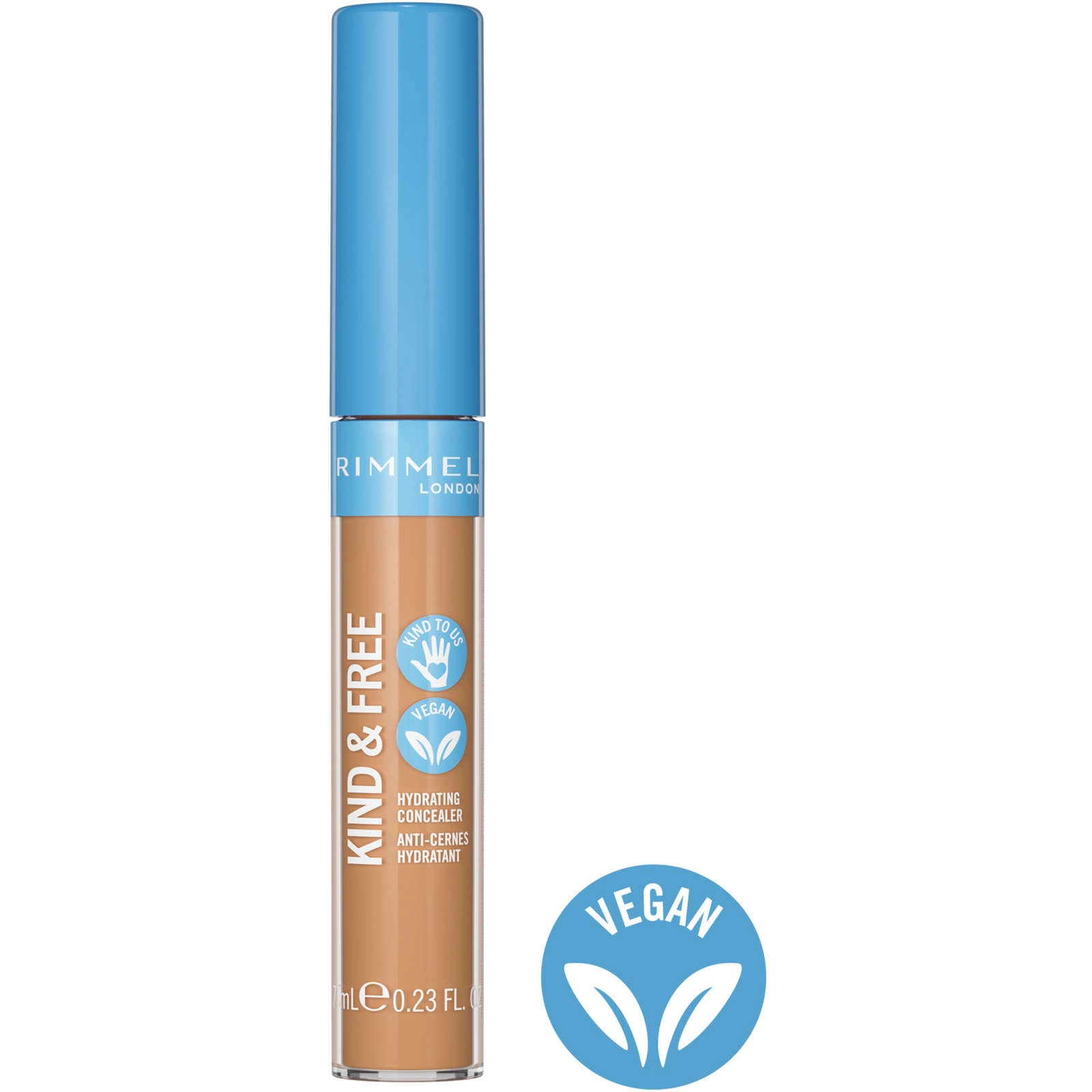 Rimmel Kind & Free Concealer Rich 050 - Vegan, Hydrating, Buildable Coverage for Flawless Skin - Image 2
