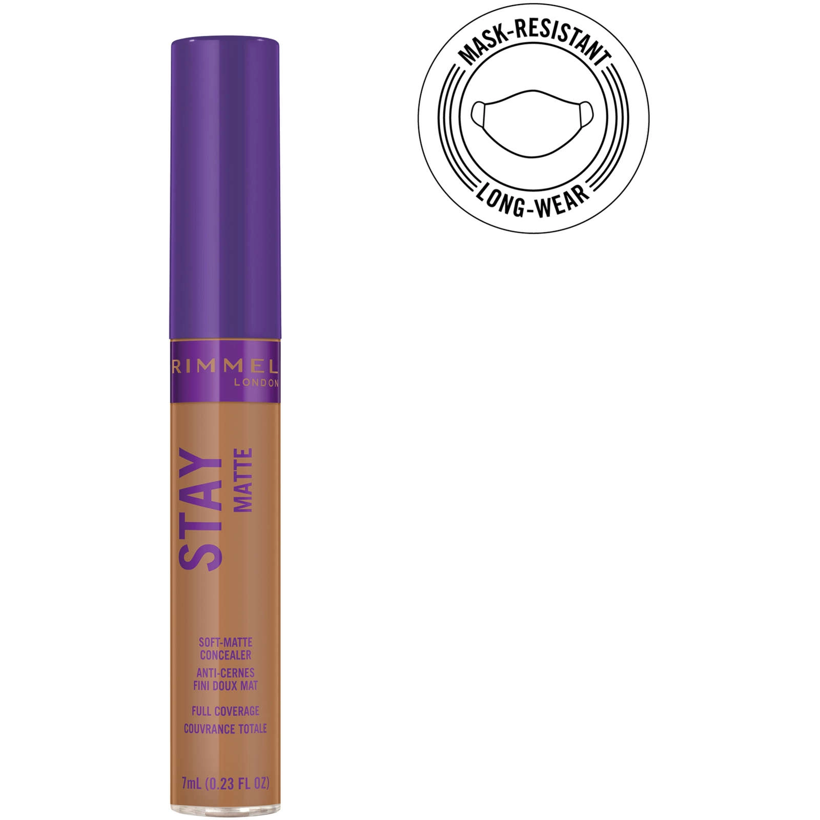Rimmel London Stay Matte Concealer - Honey 432, Full Coverage, Soft Matte Finish, Blemish Correction - Image 2