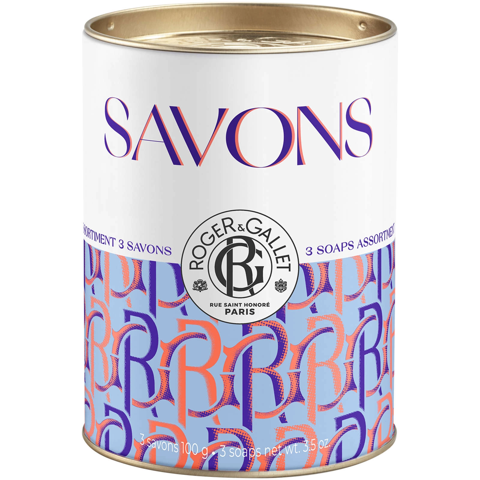 Roger & Gallet Flower Power Soap Trio - 3 x 100g Natural Wellbeing Soaps - Fig, Osmanthus, Lavender