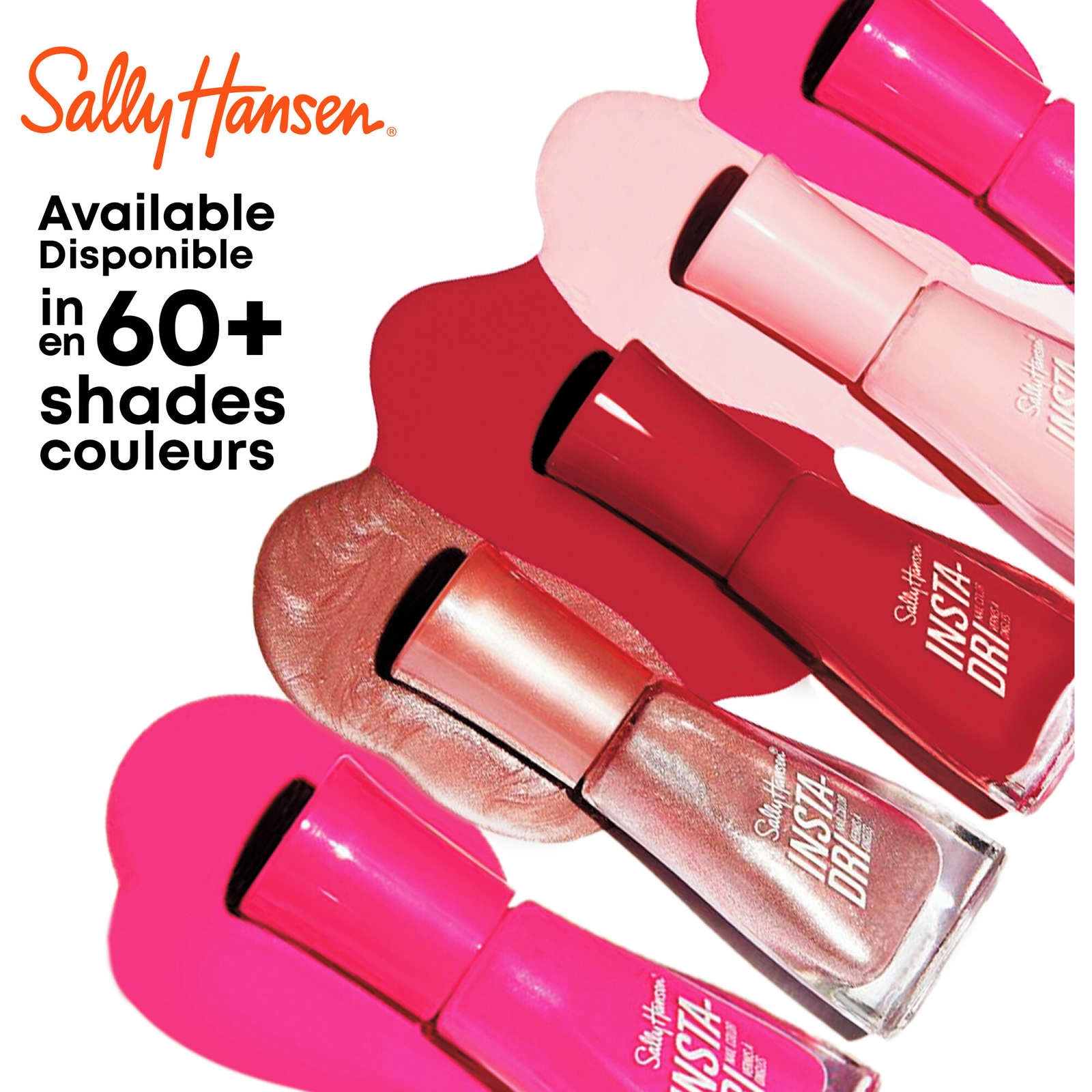 Sally Hansen Insta-Dri Nail Polish, A Thing Called Love - 3-in-1 Formula, Dries in 60 Seconds - Image 5