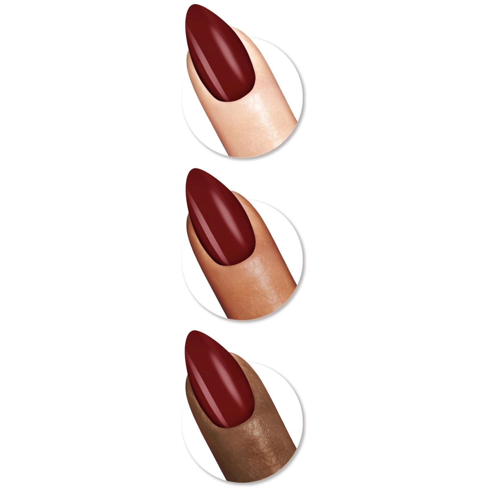 Sally Hansen Salon Effects Perfect Manicure Press-On Nails - ONYX PECTED COFFIN, 24 Premium Nails - Image 3