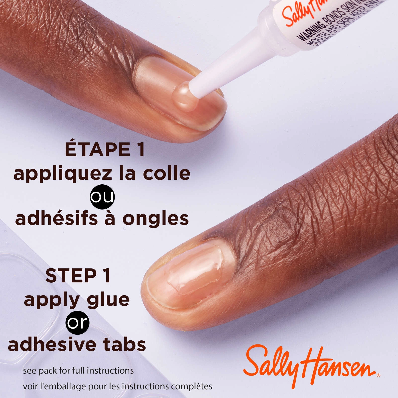 Sally Hansen Salon Effects Perfect Manicure Press-On Nails - ONYX PECTED COFFIN, 24 Premium Nails - Image 4