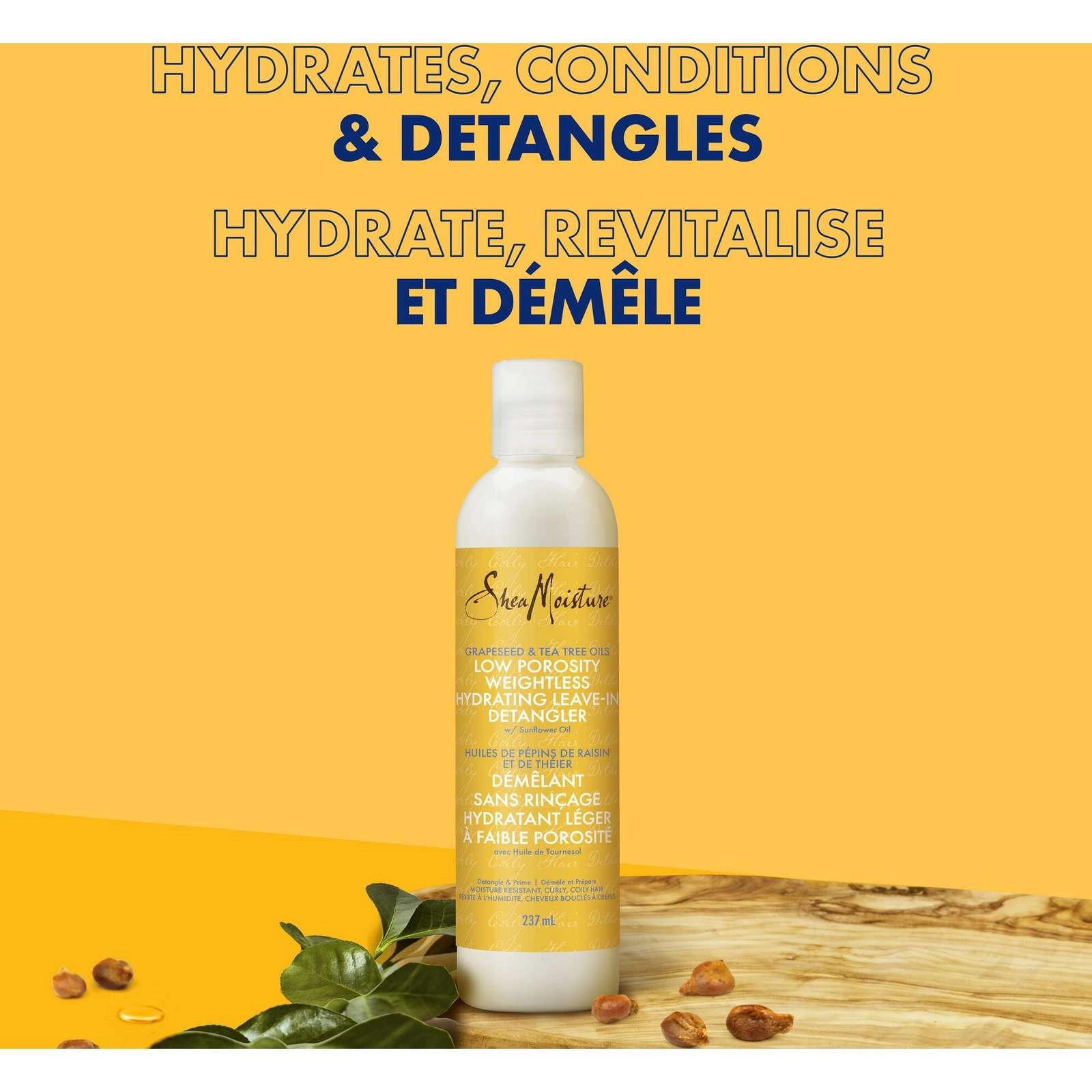 SheaMoisture Low Porosity Weightless Hydrating Detangler with Grapeseed & Tea Tree Oils - Image 3