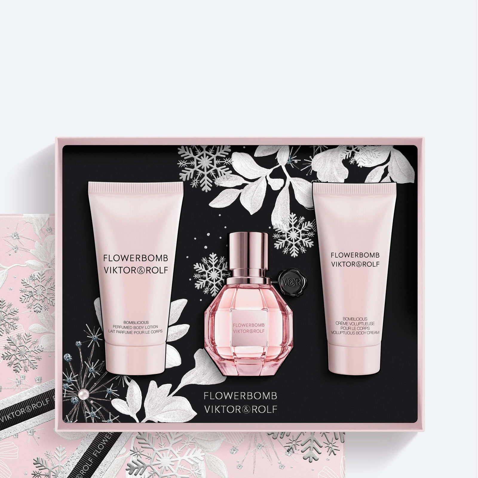 Viktor & Rolf Flowerbomb Eau de Parfum Gift Set - 30mL Spray, 50mL Lotion & 40mL Cream, Floral Aroma - Image 2
