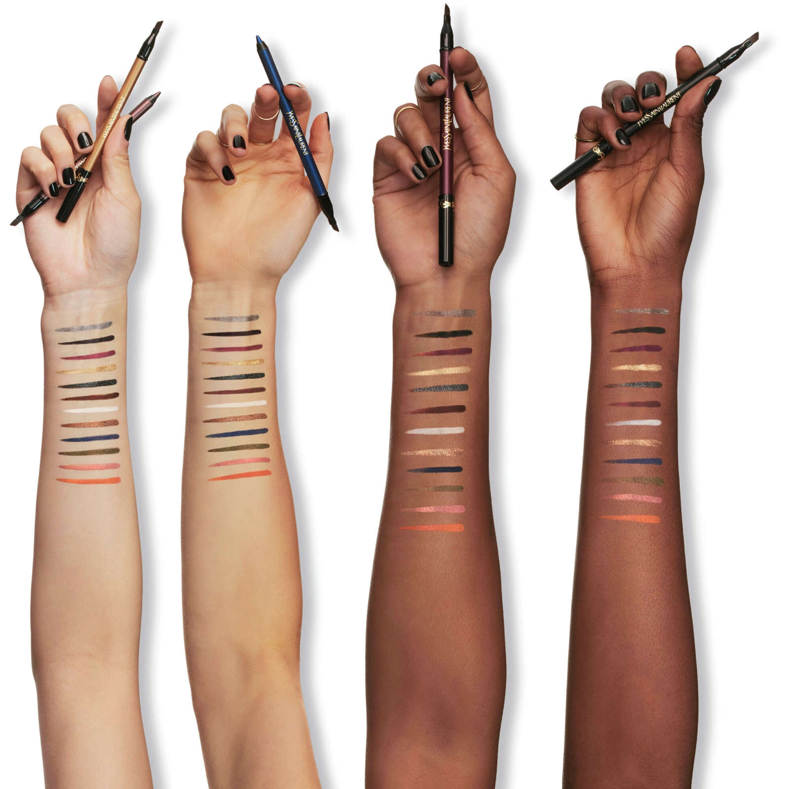 YSL Lines Liberated Eye Pencil 10 Clandestine Silver - Waterproof, 24-Hour Wear, Bold Matte & Chrome Finish - Image 6