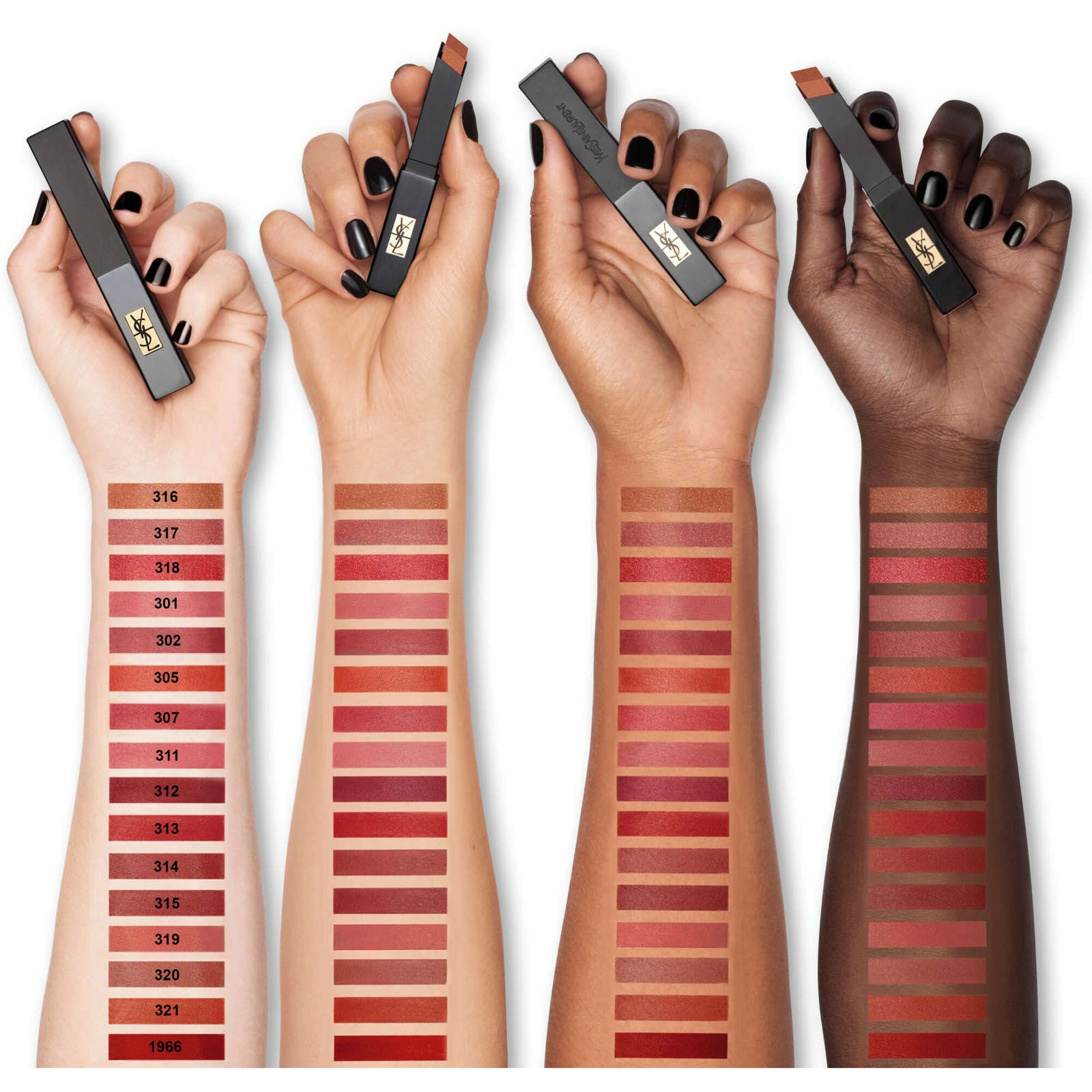 YSL Rouge Pur Couture The Slim Velvet Radical 308 Radical Chili - Velvet Matte Lipstick - Image 4