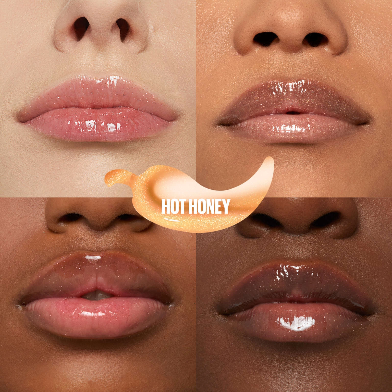 </strong> Use the XL Wand™ applicator to apply the lip gloss at the center of your upper lip, following the contours of your mouth.</td>
</tr>
<tr>
<td><strong> - Image 2
